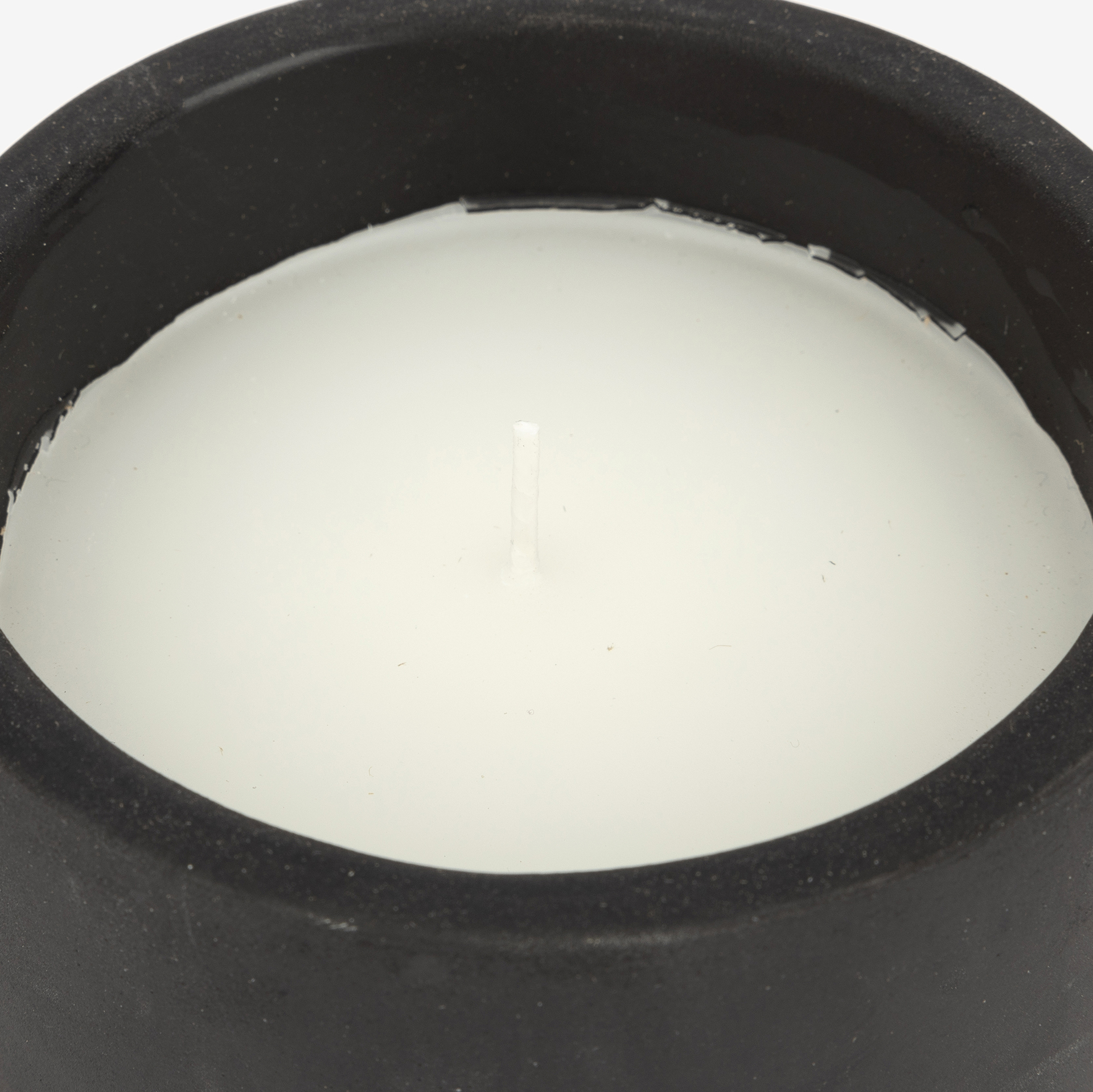 Vela en vaso de citronela y Sea Salt negro Pot 10cm