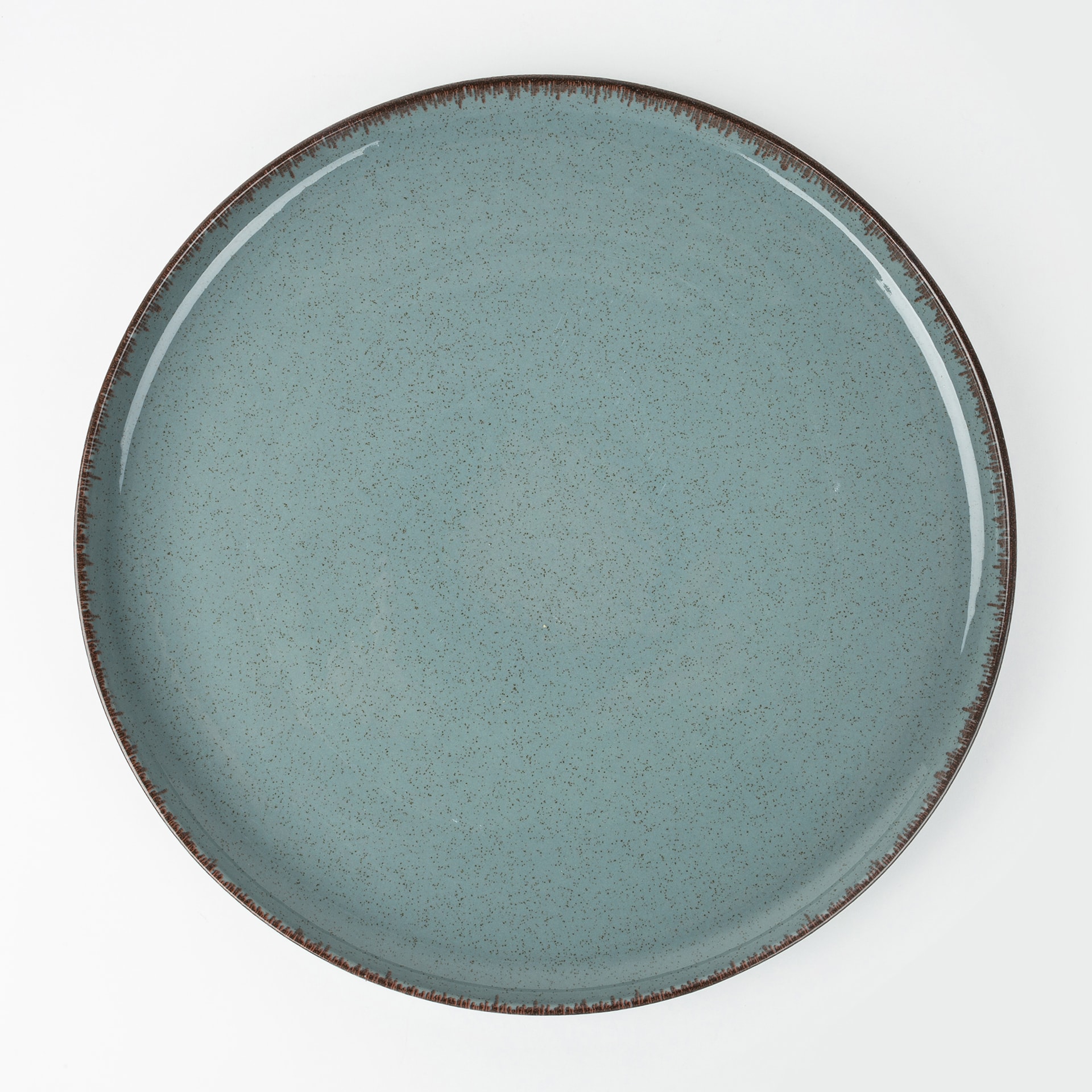 Vajilla de 12 piezas de porcelana azul Olite