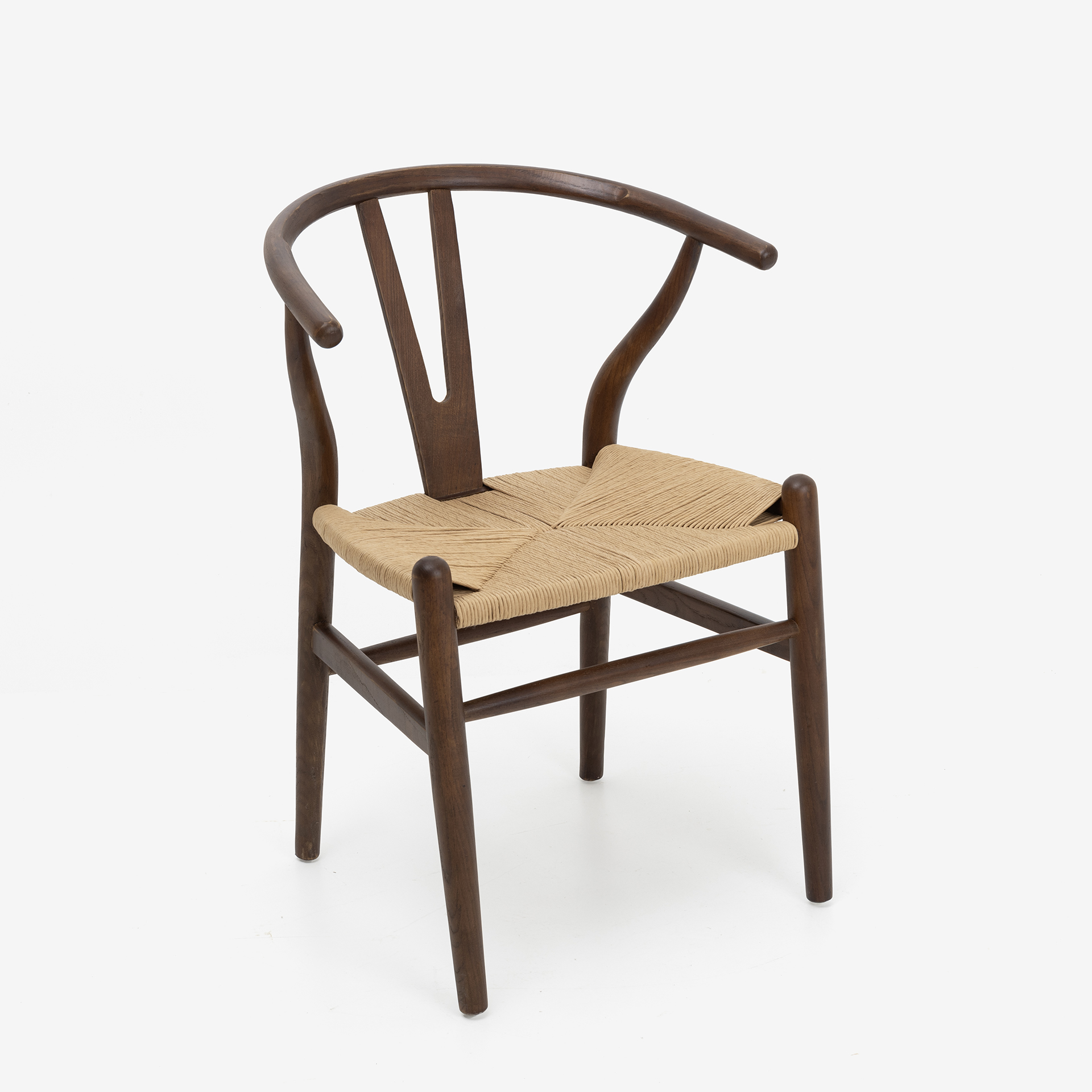 Silla de comedor de madera marron oscuro Irma 49x42x78cm Clau&Chloe