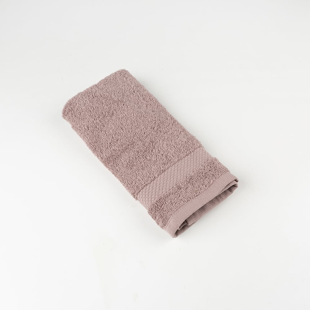 Toalla de tocador de algodón berenjena Vic 30x50cm - 500 gr/m²