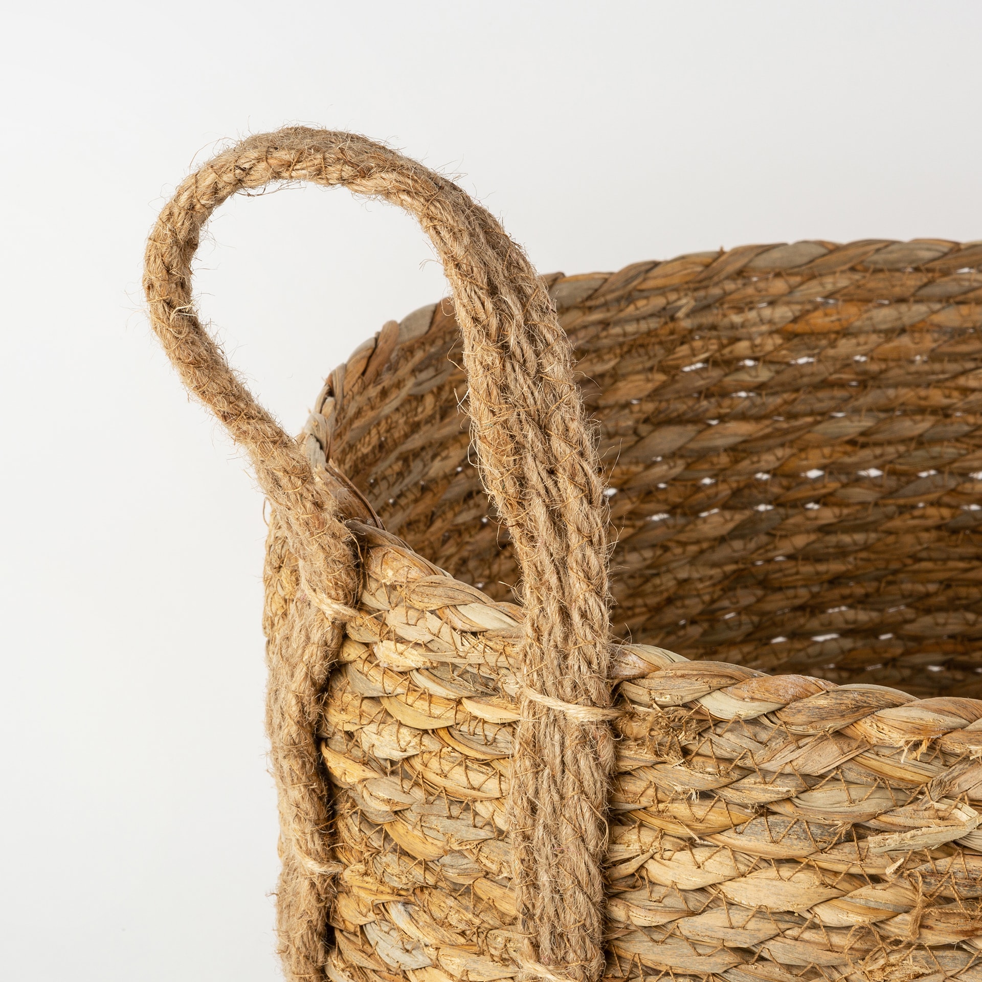 Cesta con asa de esparto Magret Ø40x33cm