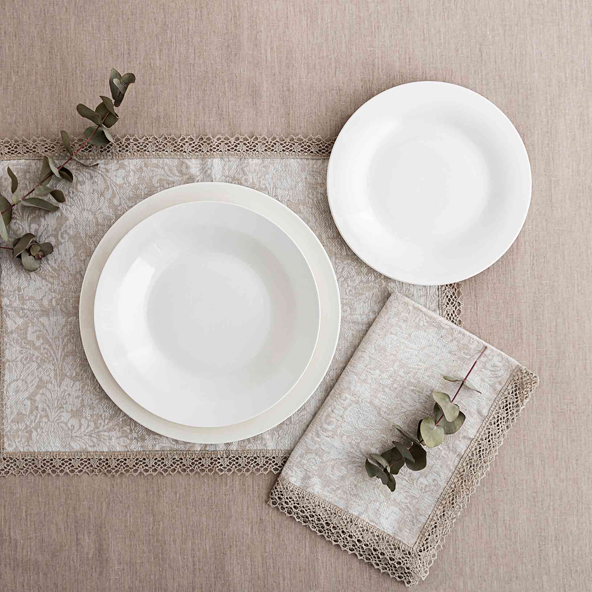 Plato postre porcelana blanca Vetra &Oslash;20cm 