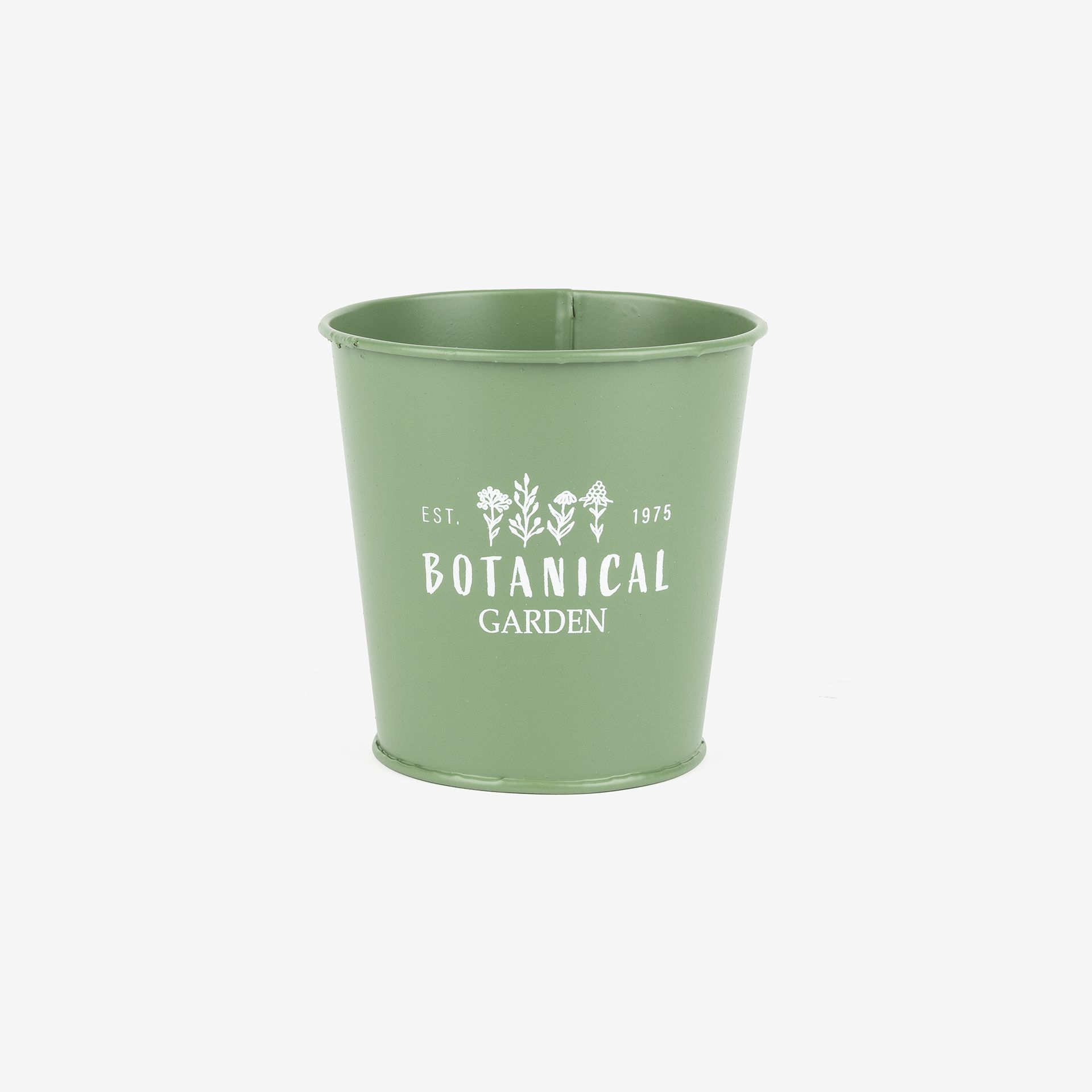 Macetero verde de metal Botanist &Oslash;12x12cm