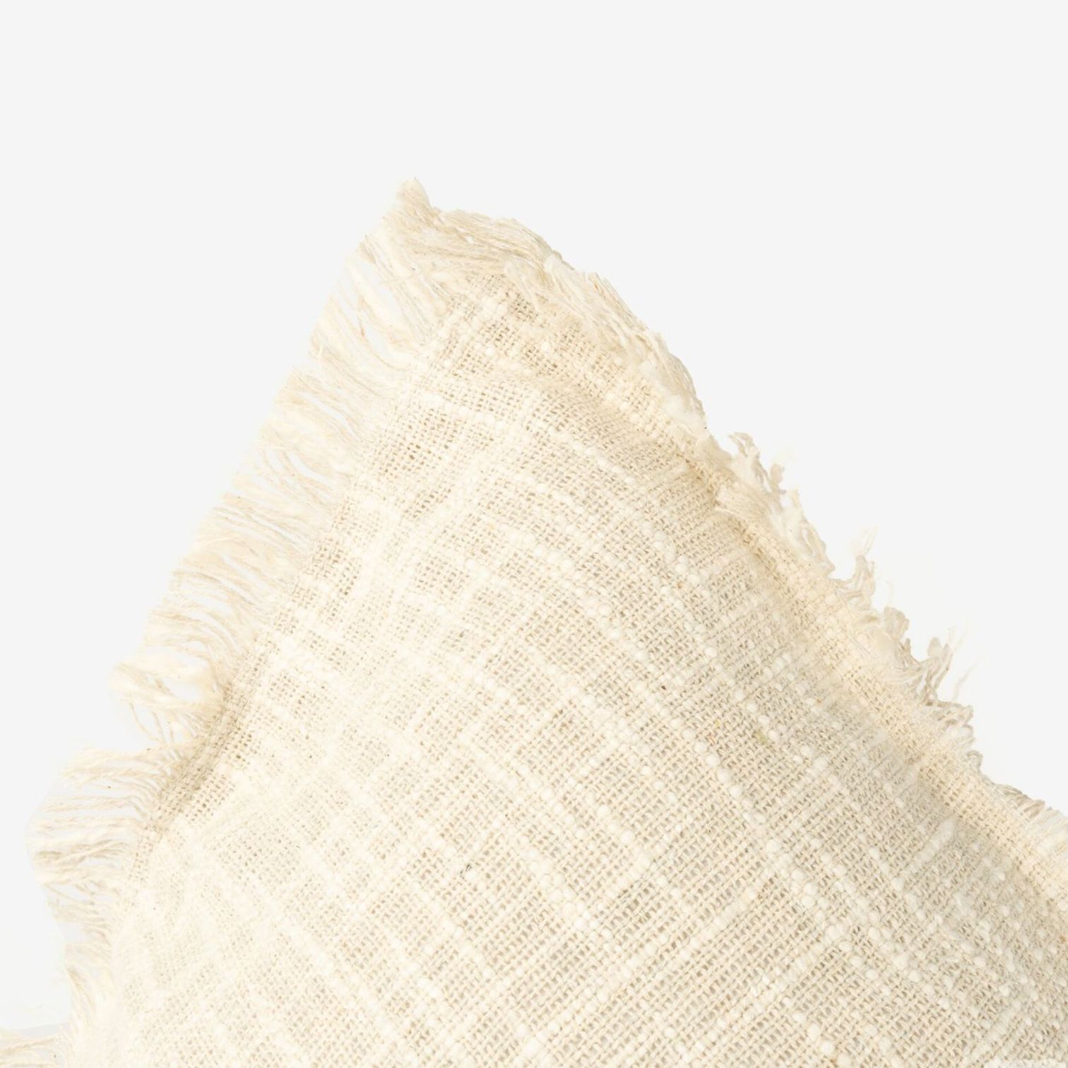 Funda de cojín de algodón con flecos Cuzco 60x60cm