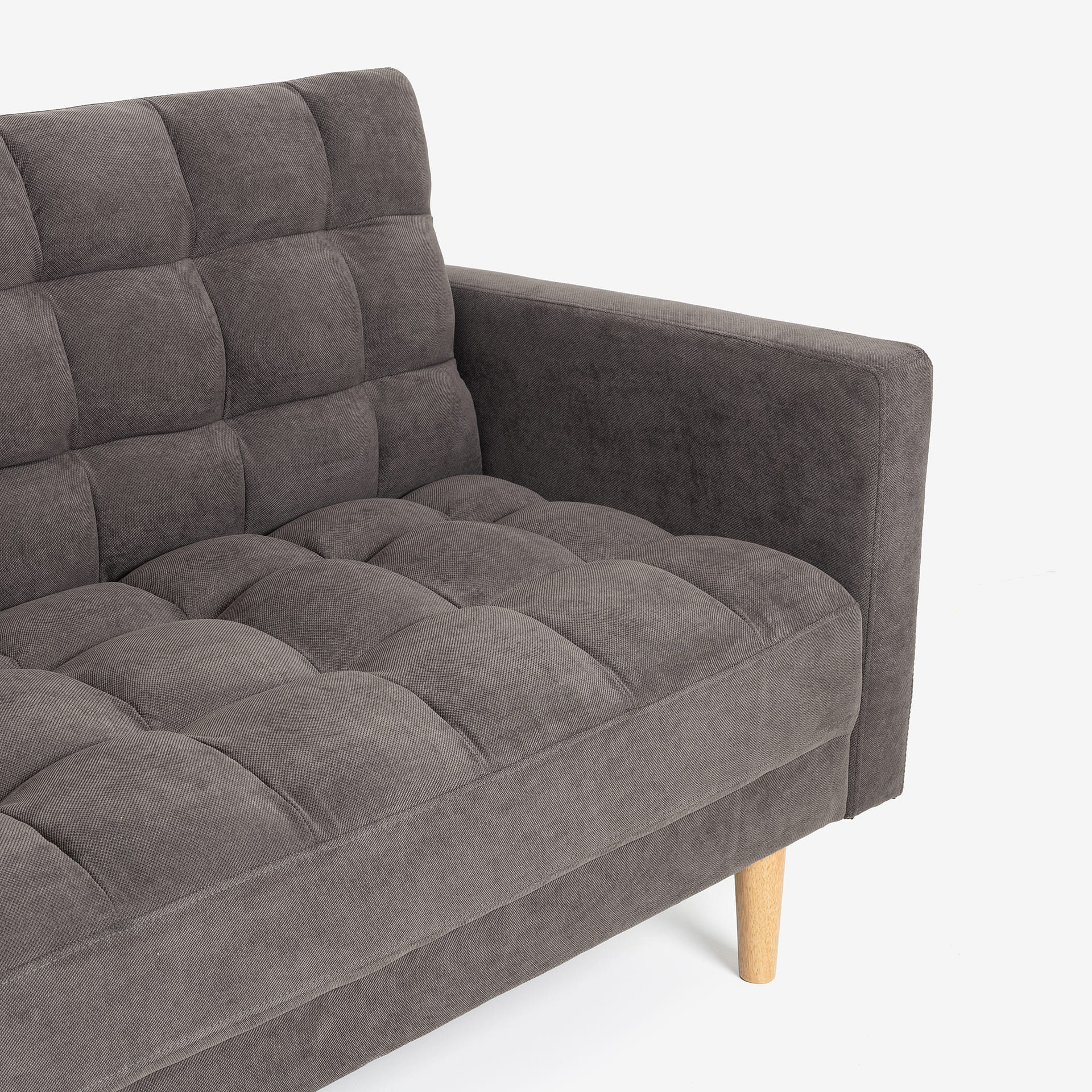 Sofá cama de 3 plazas gris Palermo 220x92x91cm