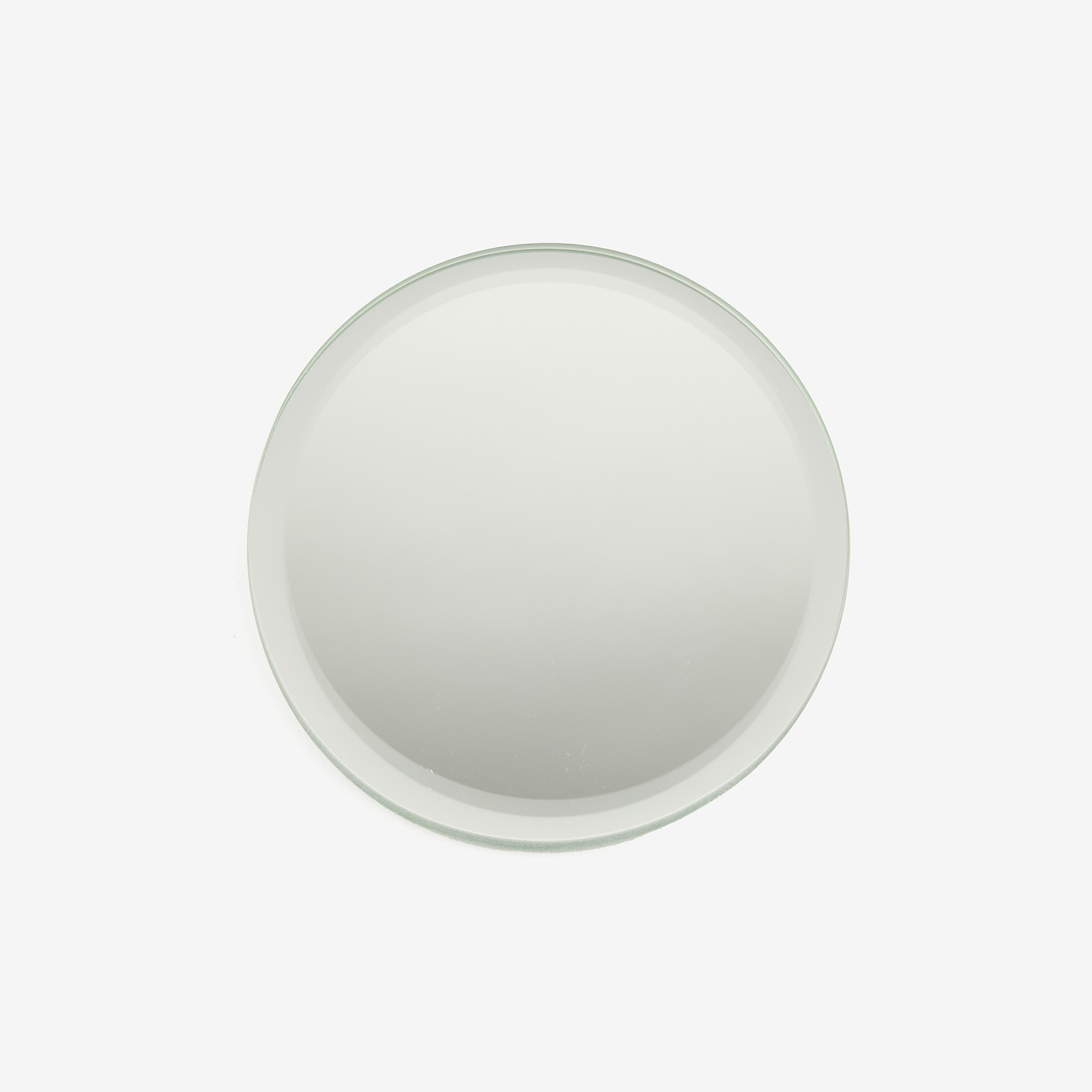 Portavelas de cristal con espejo Ø10cm