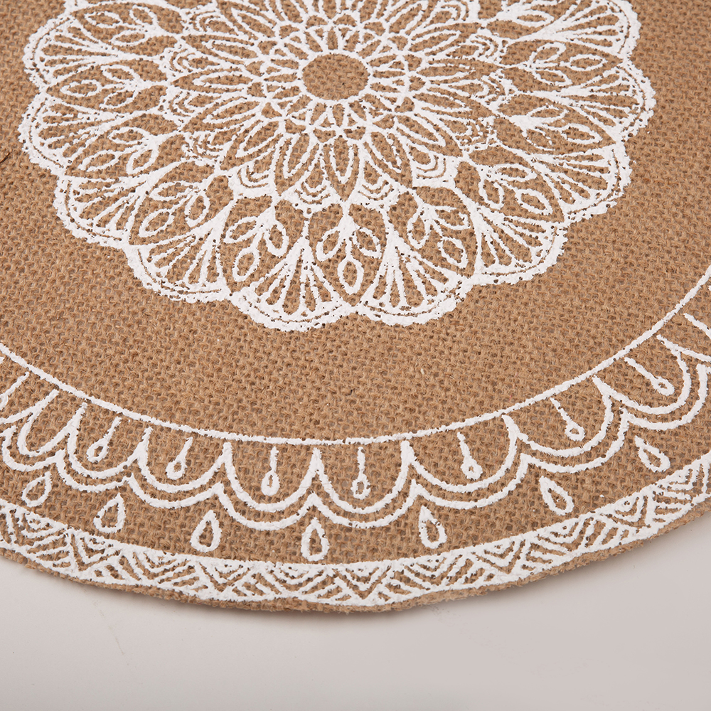 Mantel individual de yute Crochet &Oslash;38cm