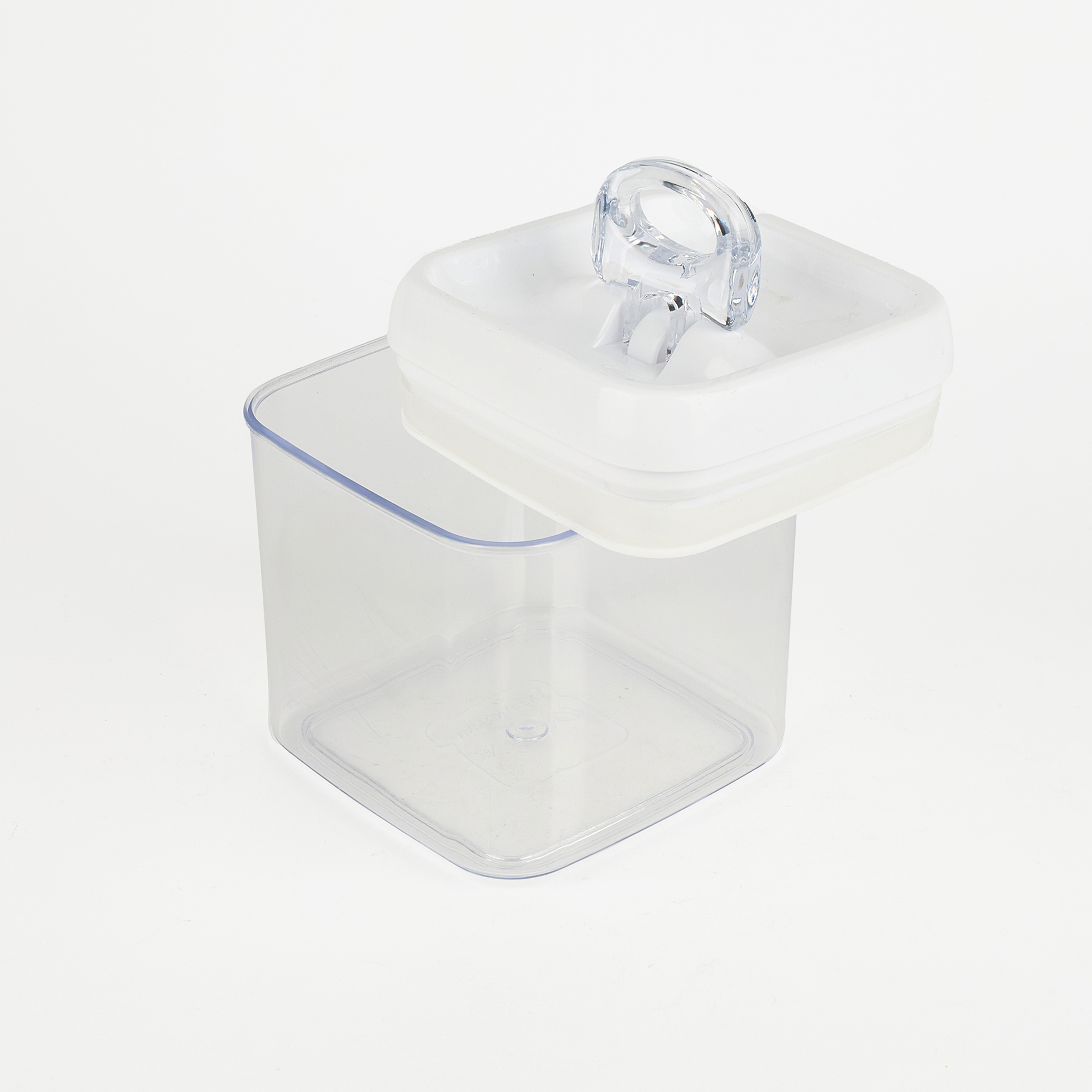 Contenedor herm&eacute;tico de poliestireno 1L 13x13x13cm