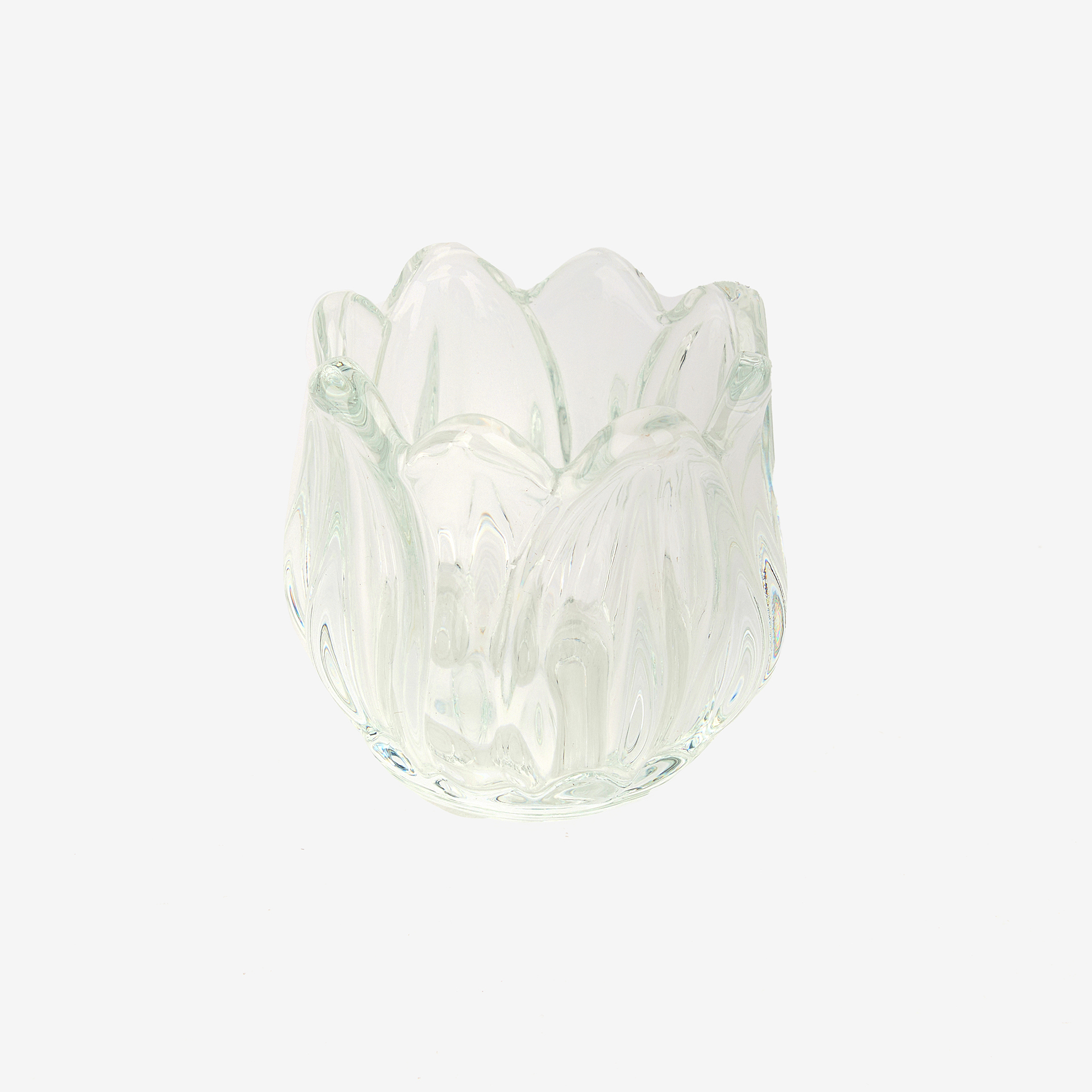 Portavelas de cristal Danae Ø7x7cm