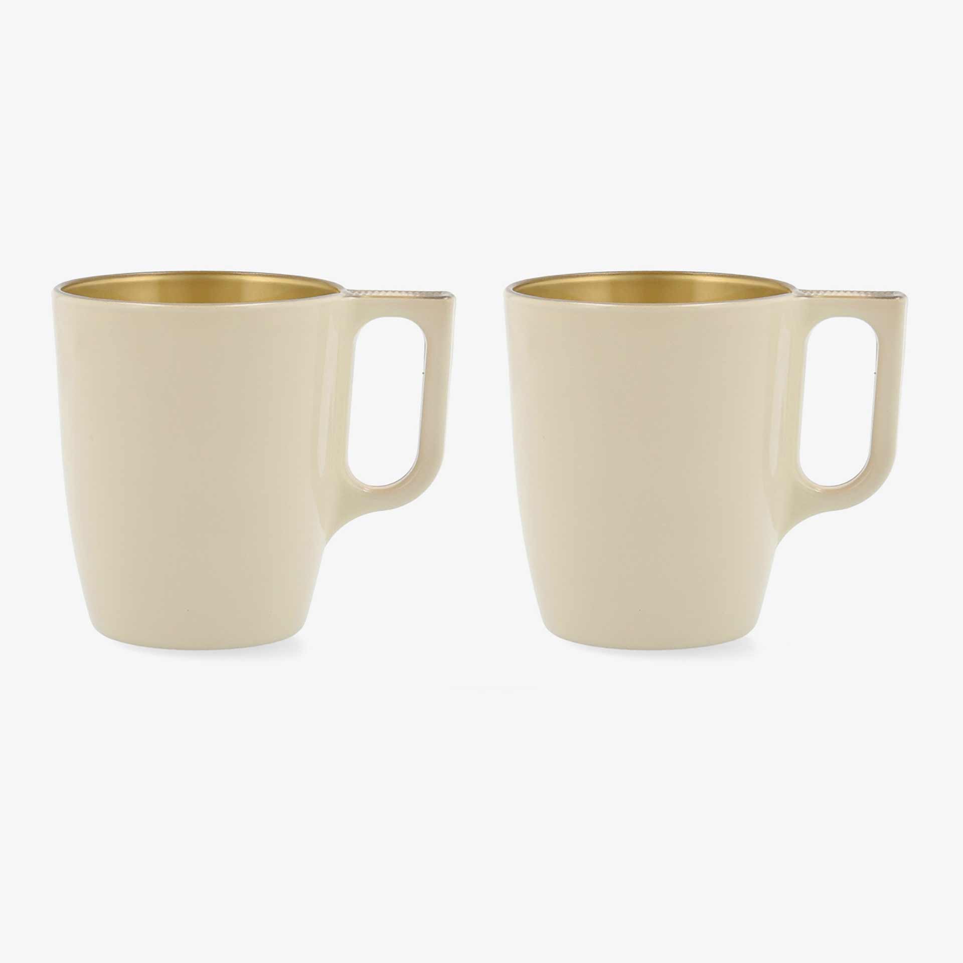 Set de 2 mugs de vidrio 25cl Nieve