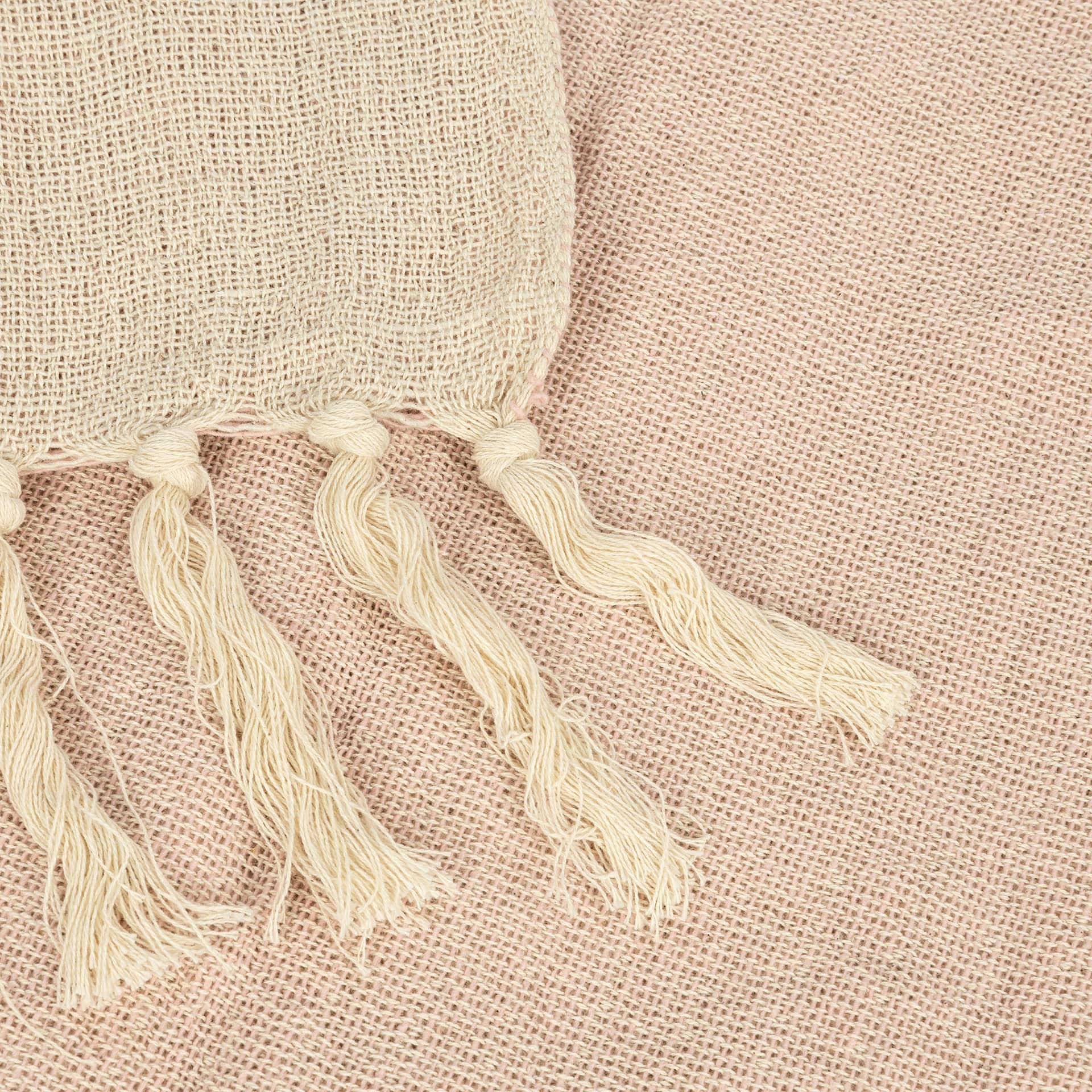 Plaid rosa de algodón Gotta 125x150cm