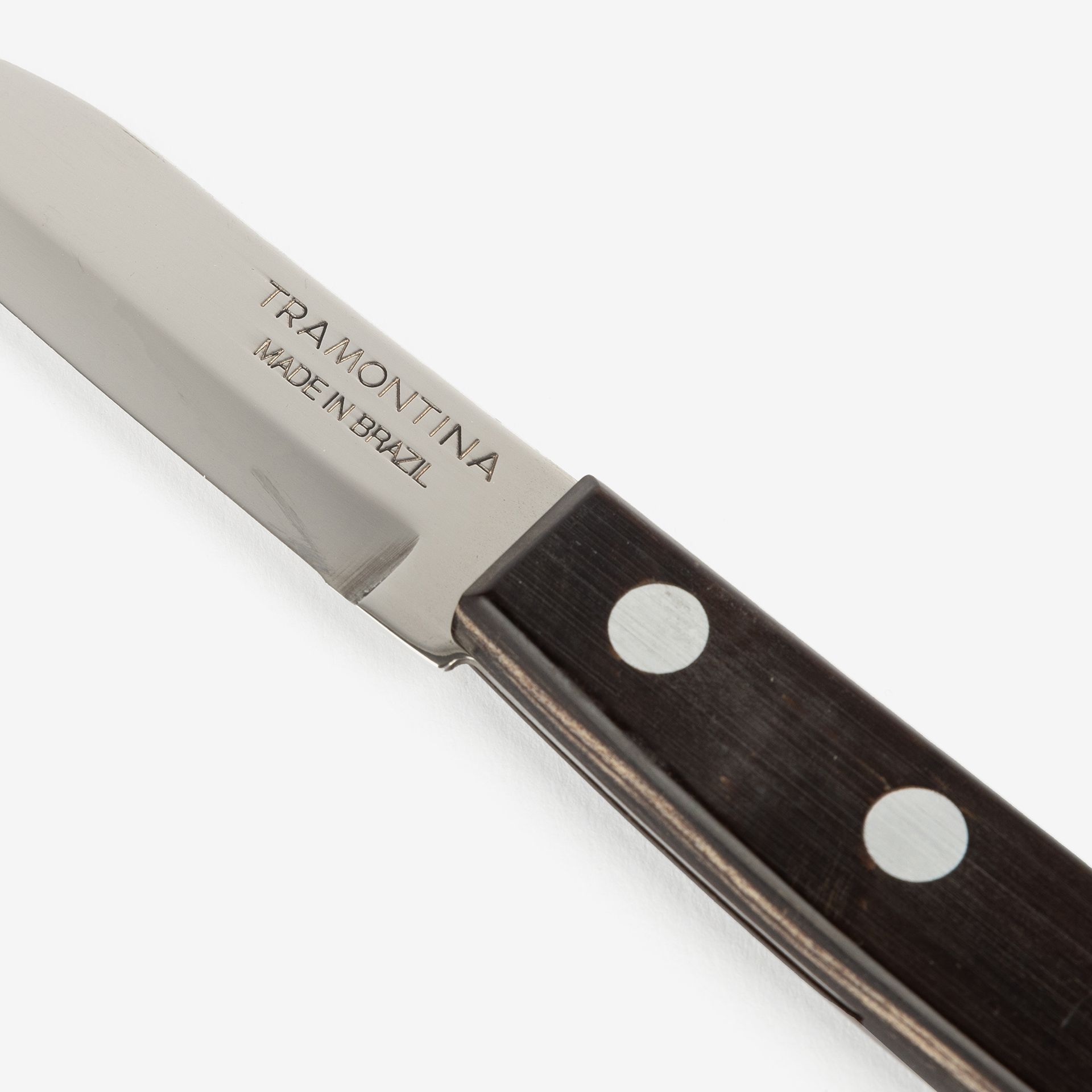 Cuchillo de postre con mango de madera 17cm