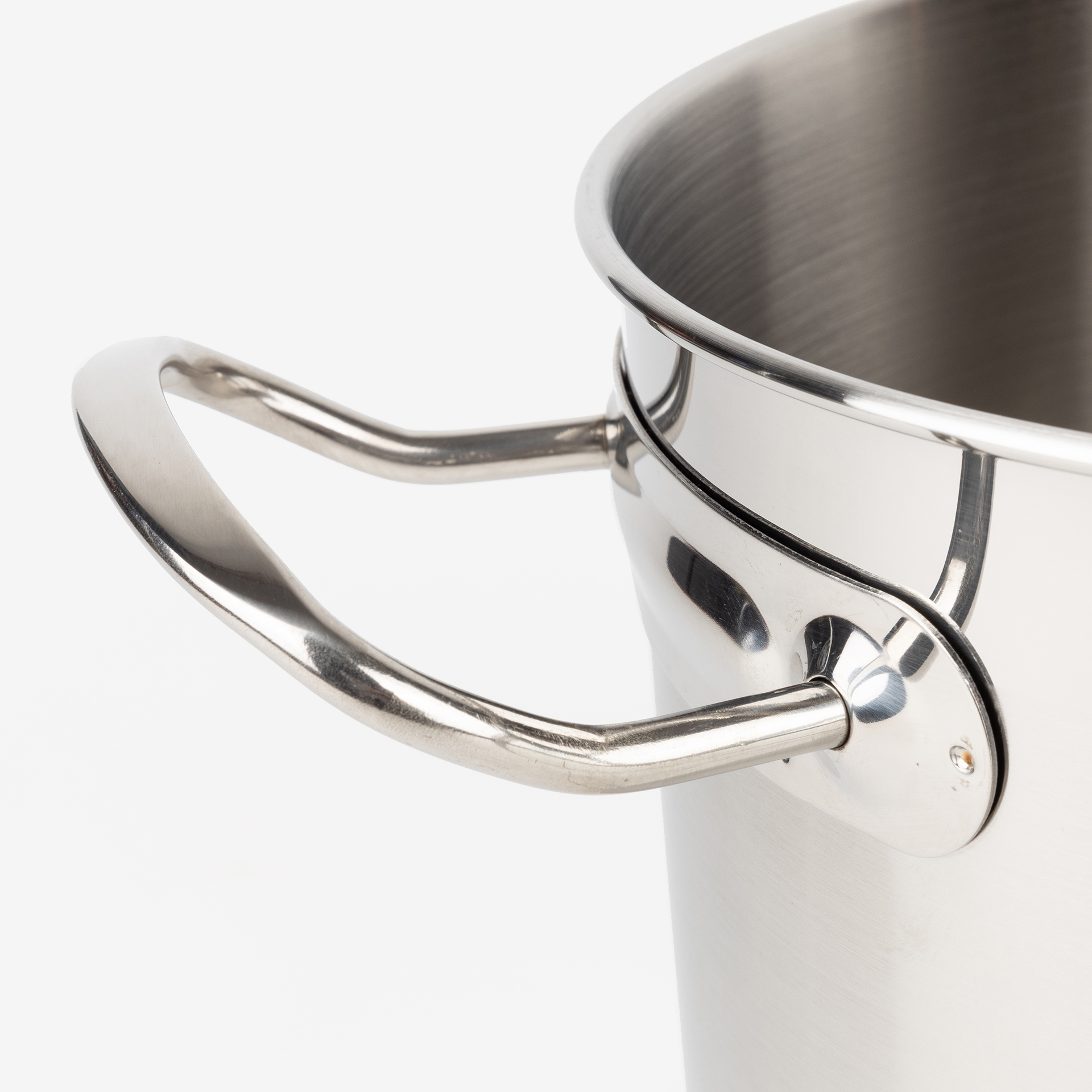 Olla de acero inoxidable con tapa de cristal &Oslash;24cm