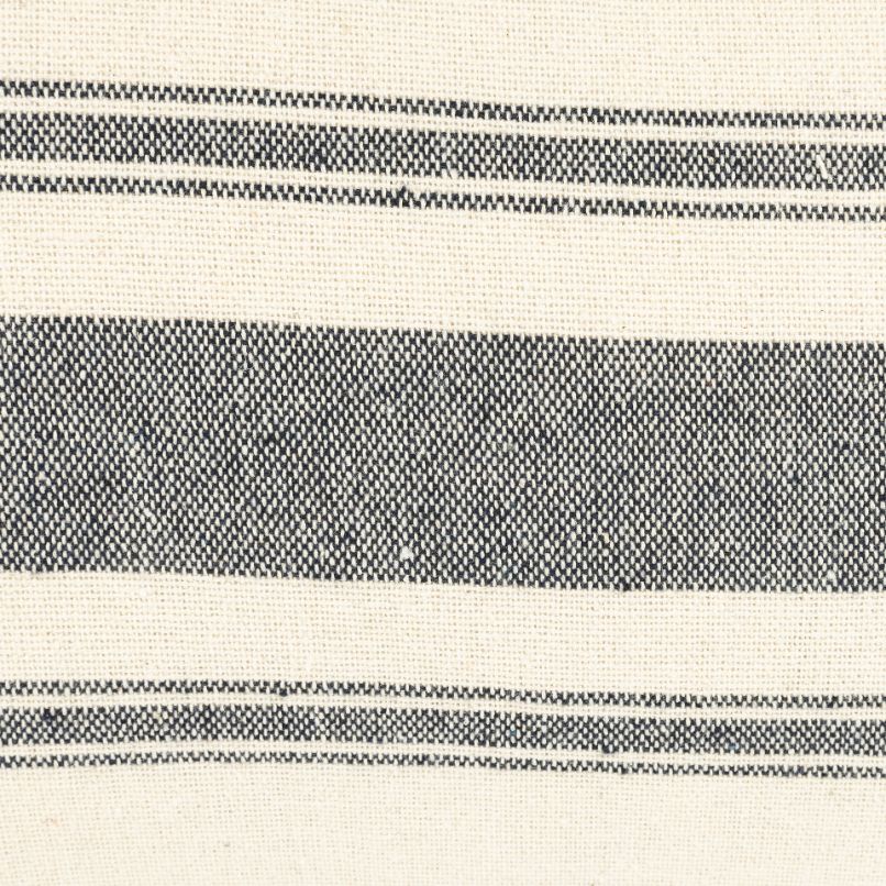 Funda de cojín de algodón con rayas azules Niza 30x45cm