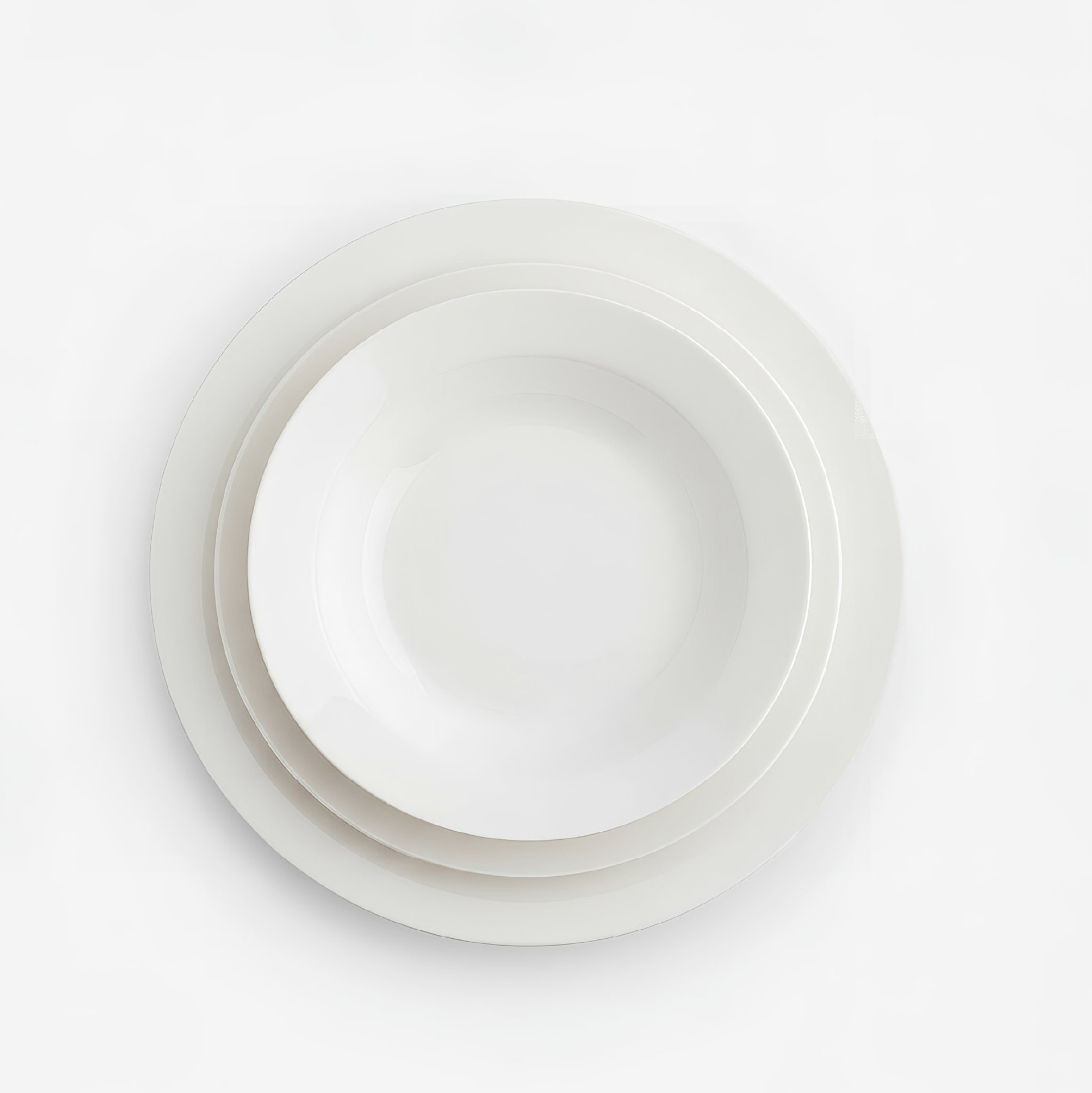 Plato hondo porcelana blanca Vetra &Oslash;22,5cm