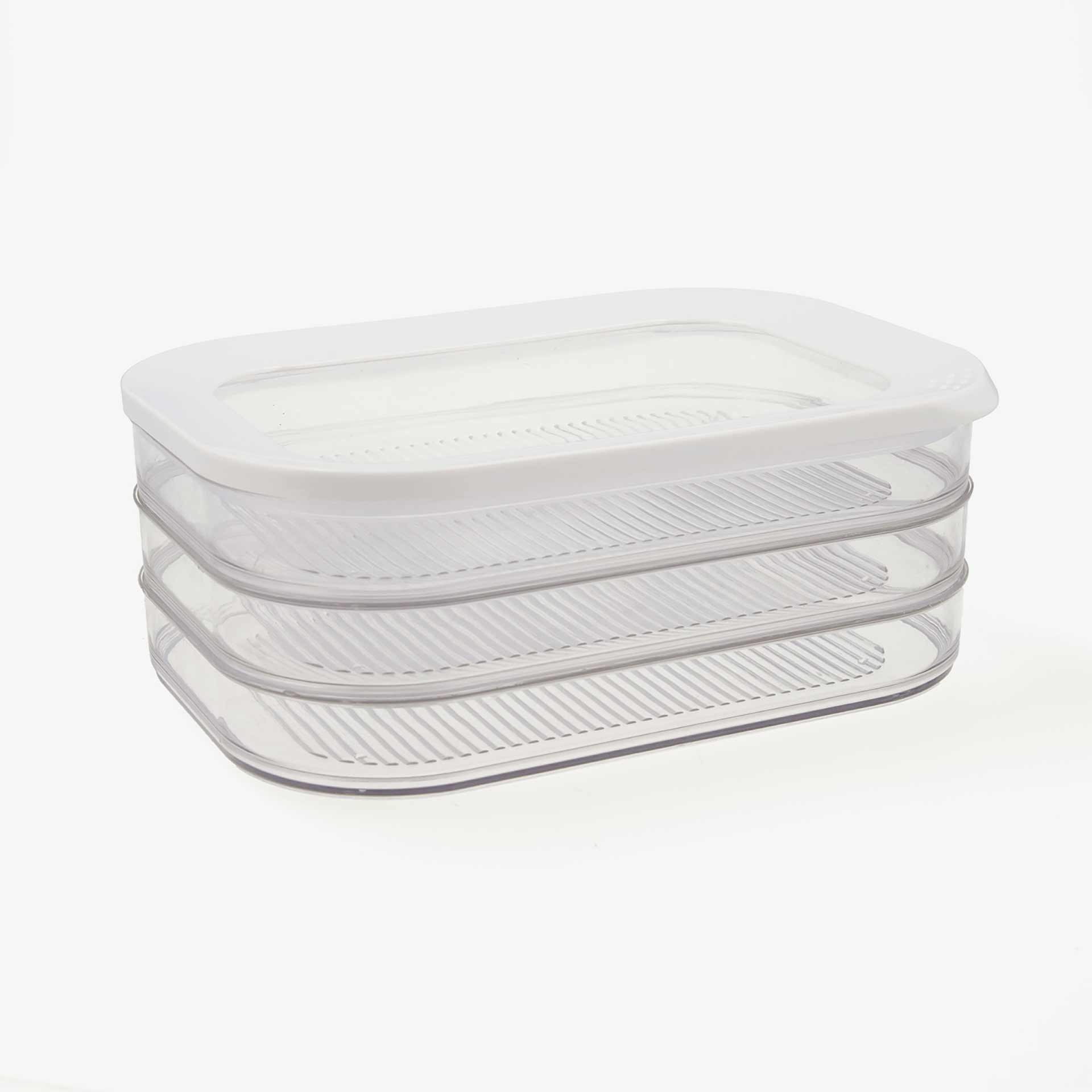 Set de 3 fiambreras apilables de plàstico Neo