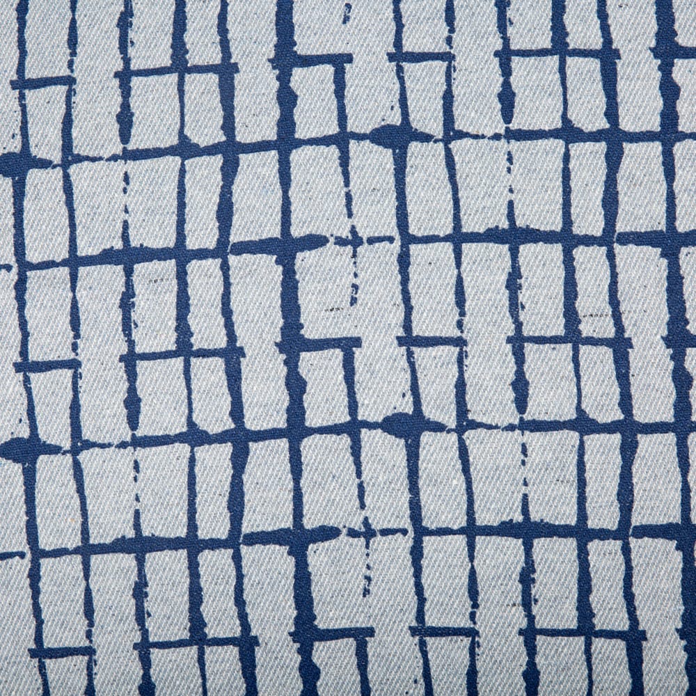 Funda de cojín de algodón azul Kurten 45x45cm