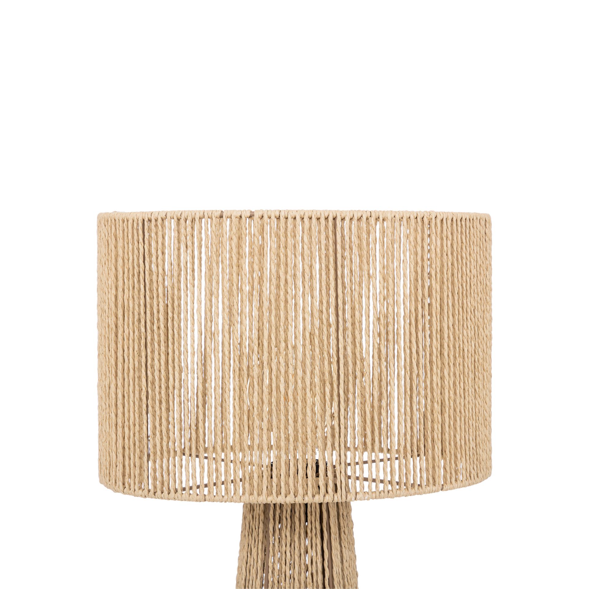 L&aacute;mpara de pie de cuerda y metal Taya &Oslash;38x97cm