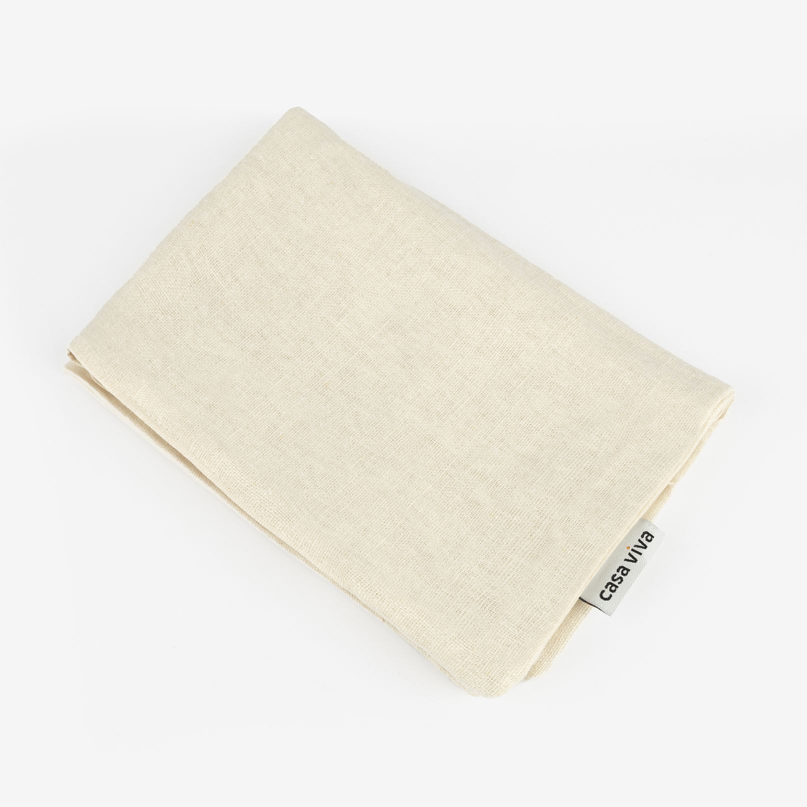 Funda de coj&iacute;n blanca de lino Detroit 30x45cm