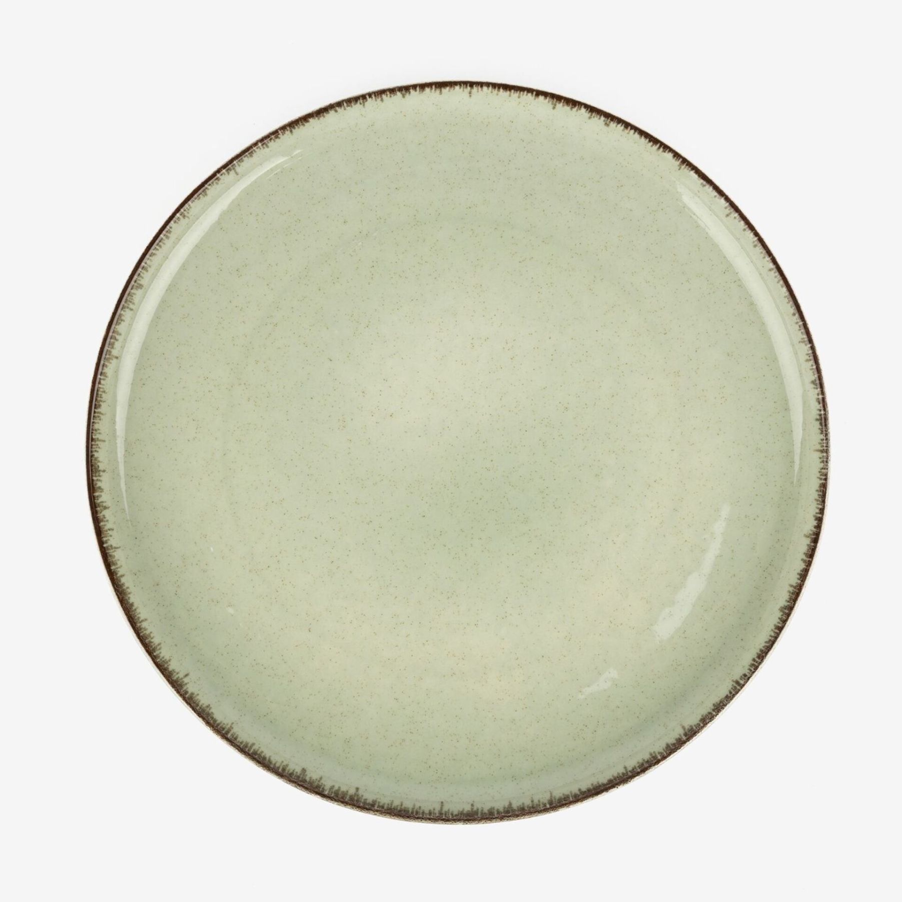 Plato llano de porcelana verde Olite &Oslash;27cm