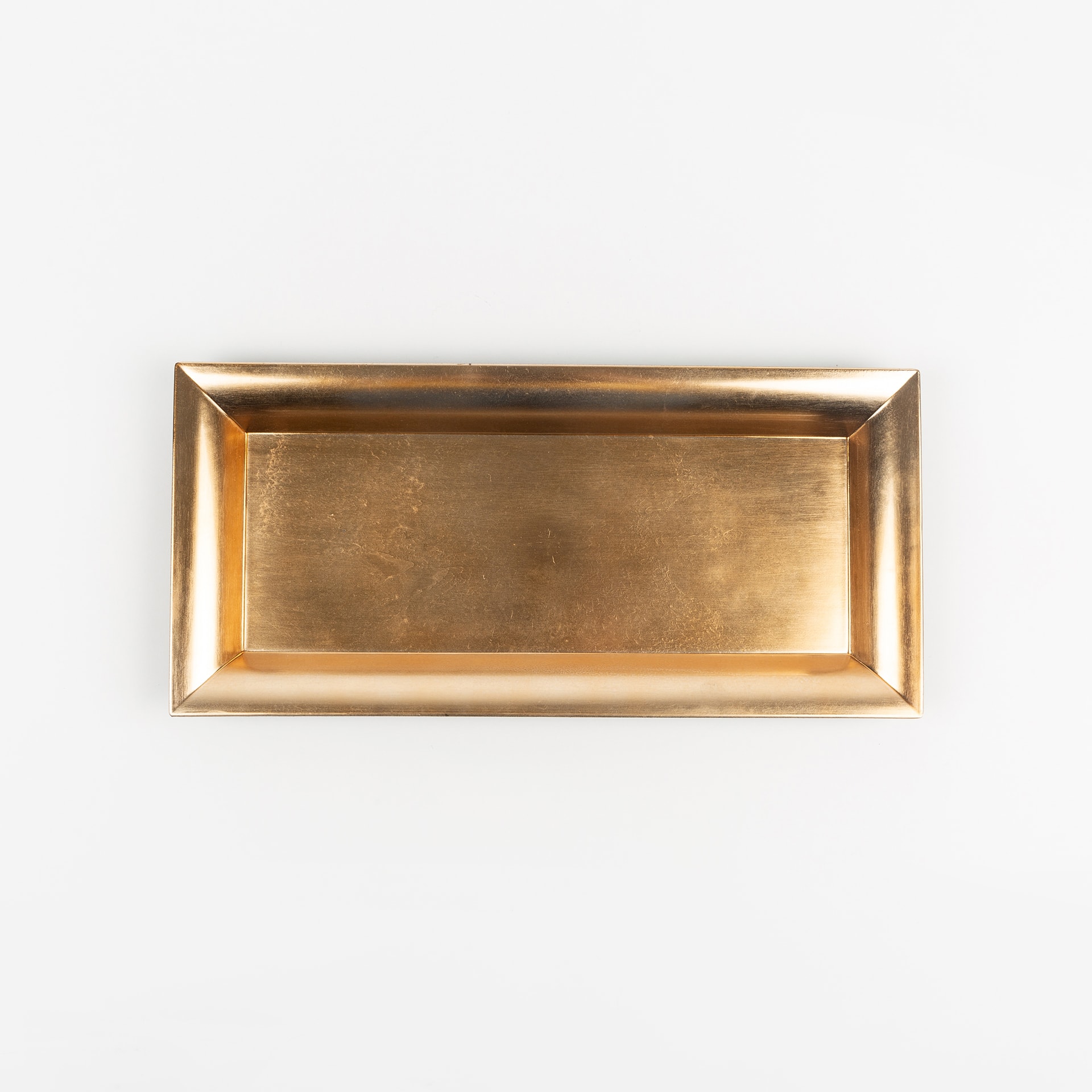 Bandeja rectangular dorada 36cm