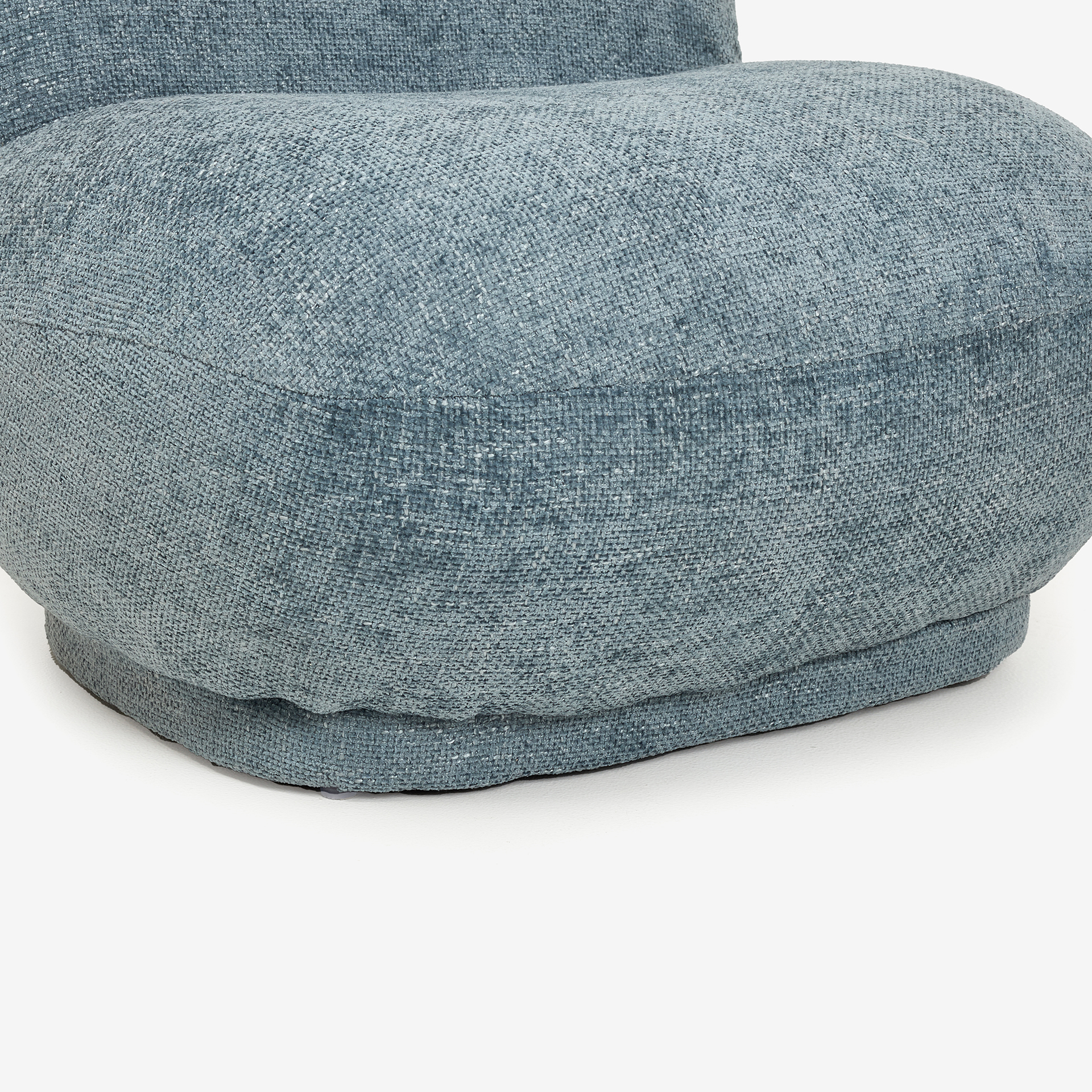 Butaca de algodón azul claro Aicha 85x82x77cm Clau&Chloe