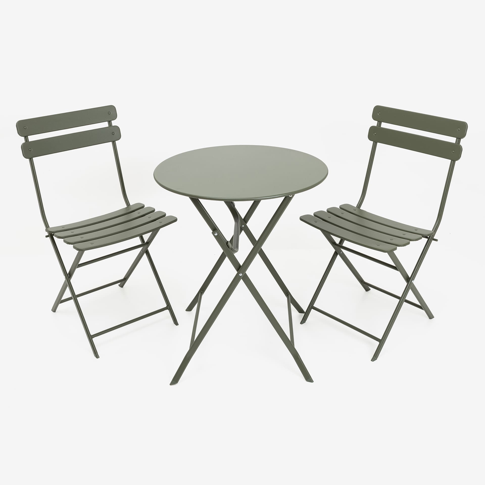 Mesa de balc&oacute;n plegable oliva Bistro &Oslash;60cm