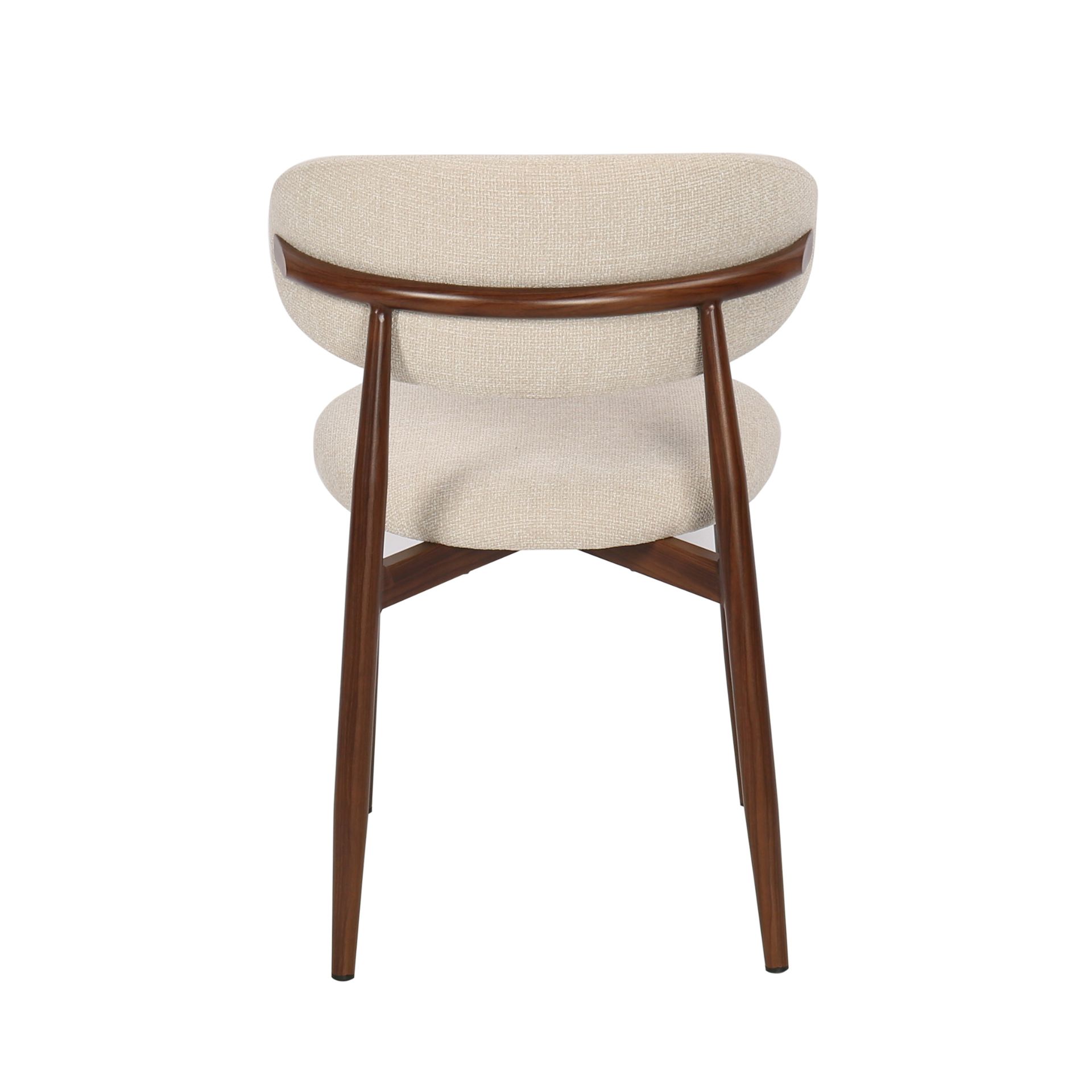 Silla de comedor efecto madera beige Martina 54x52x76cm Clau&Chloe