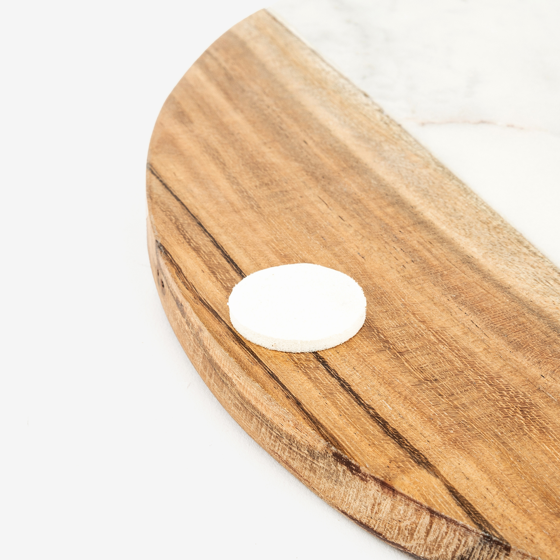 Tabla de m&aacute;rmol y madera 38x30cm