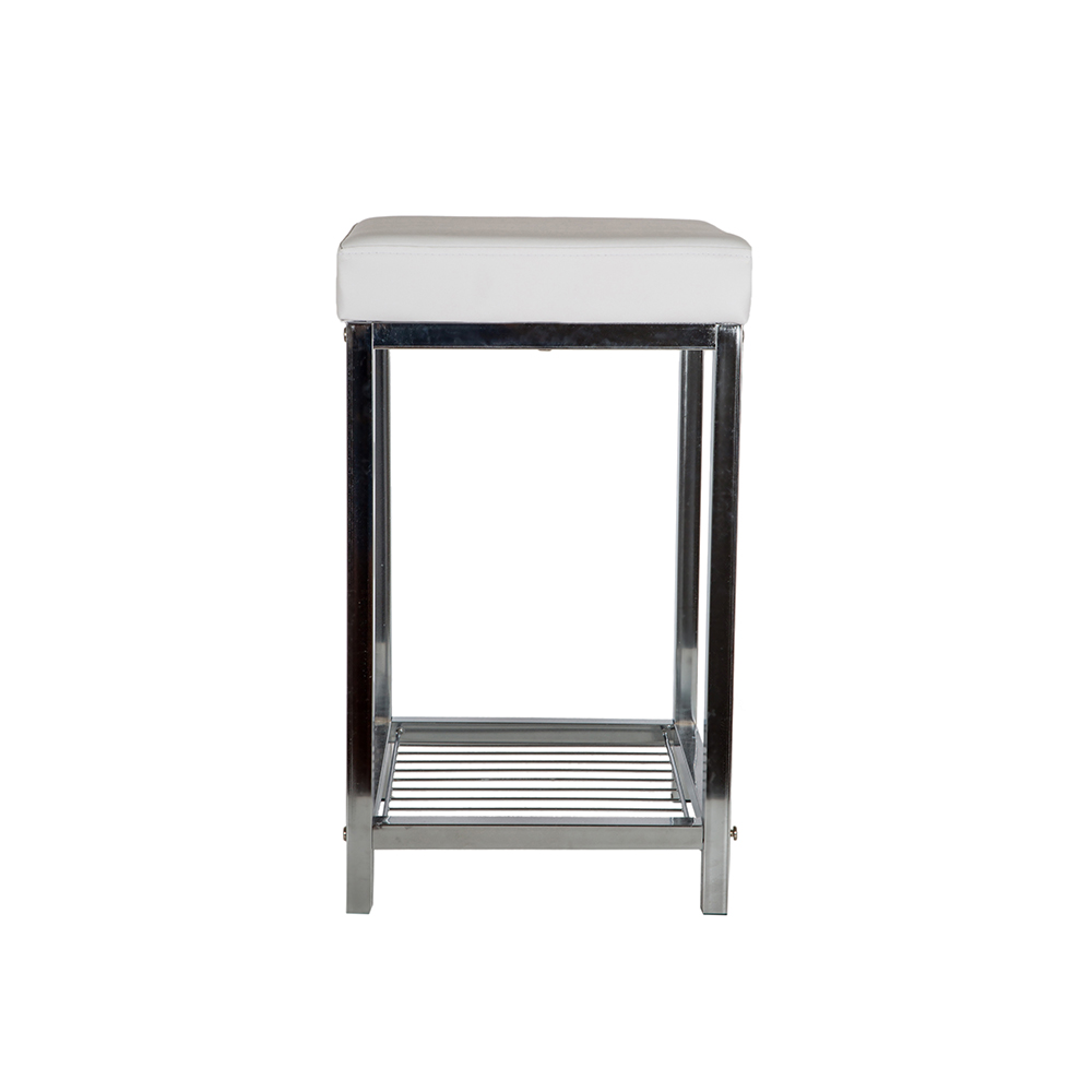 Taburete de baño blanco 30x50cm