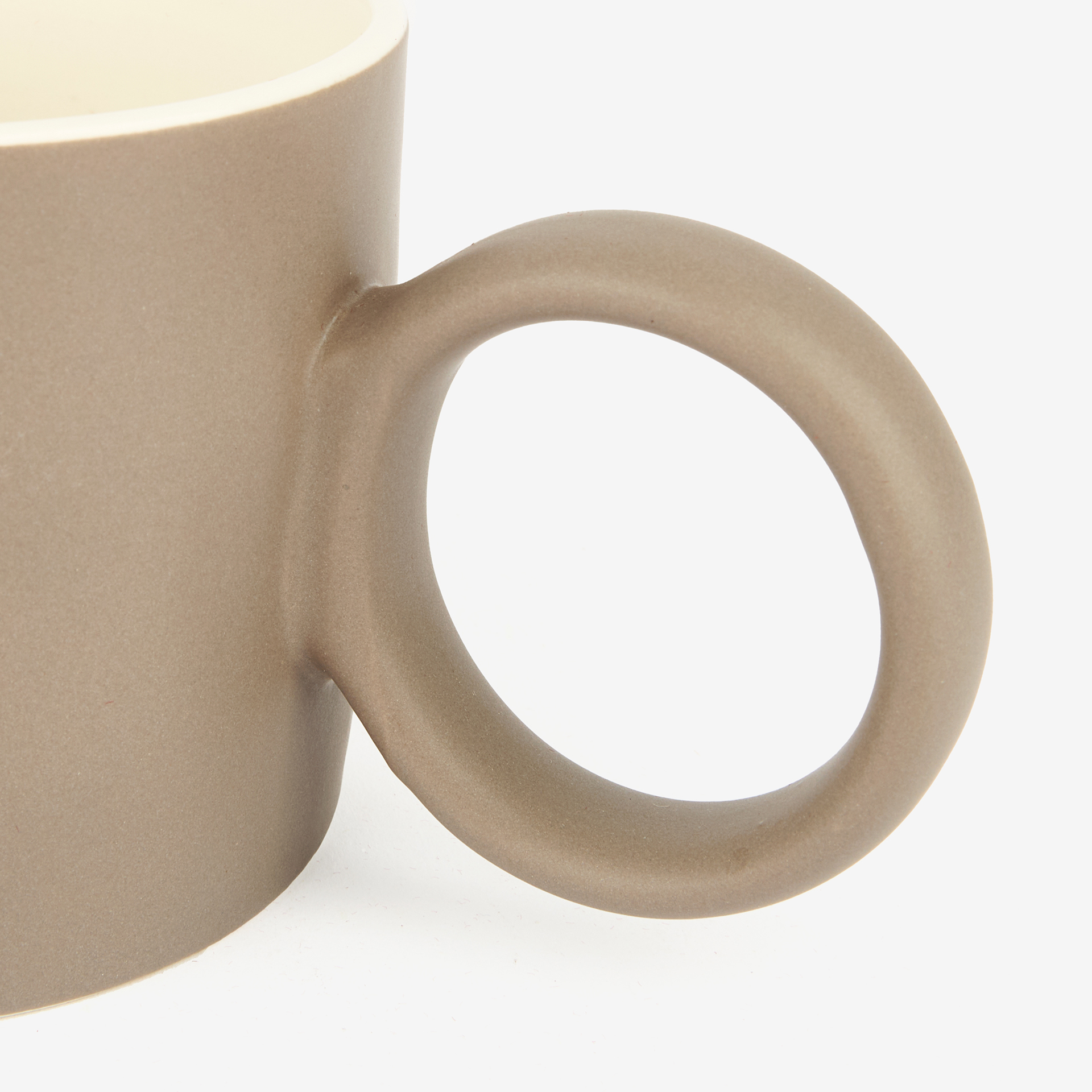 Mug de porcelana NBC gris Grade 42cl Clau&Chloe