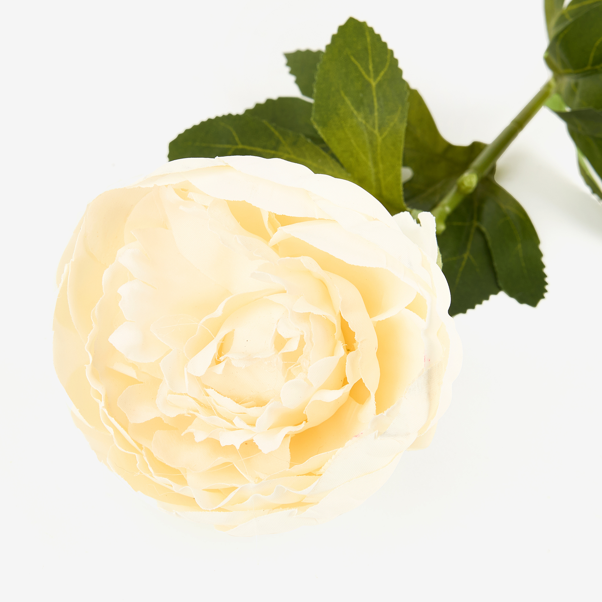 Rama peonia artificial blanca 54cm