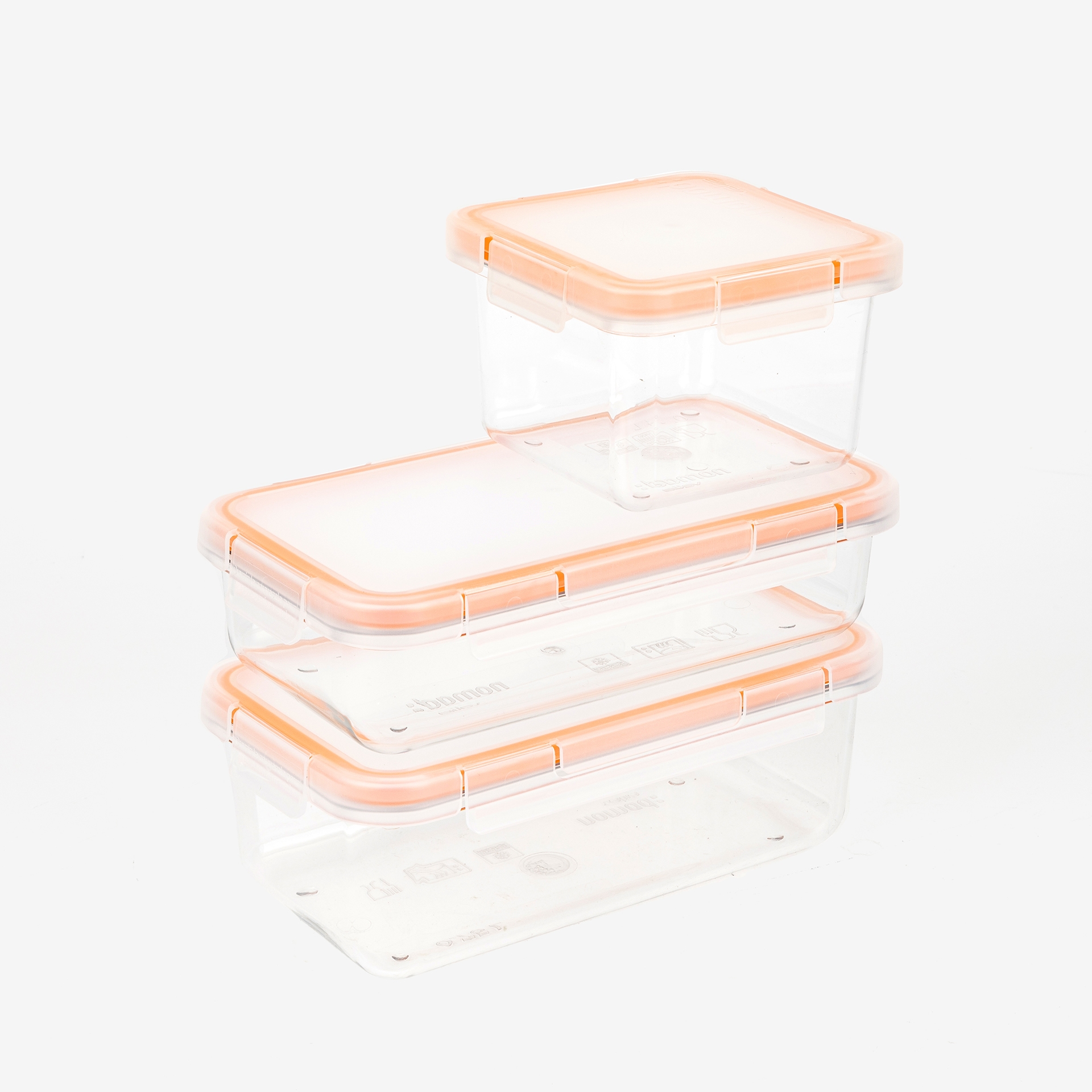 Táper de plástico rectangular hermético Tritan 19x11x5cm - 50cl