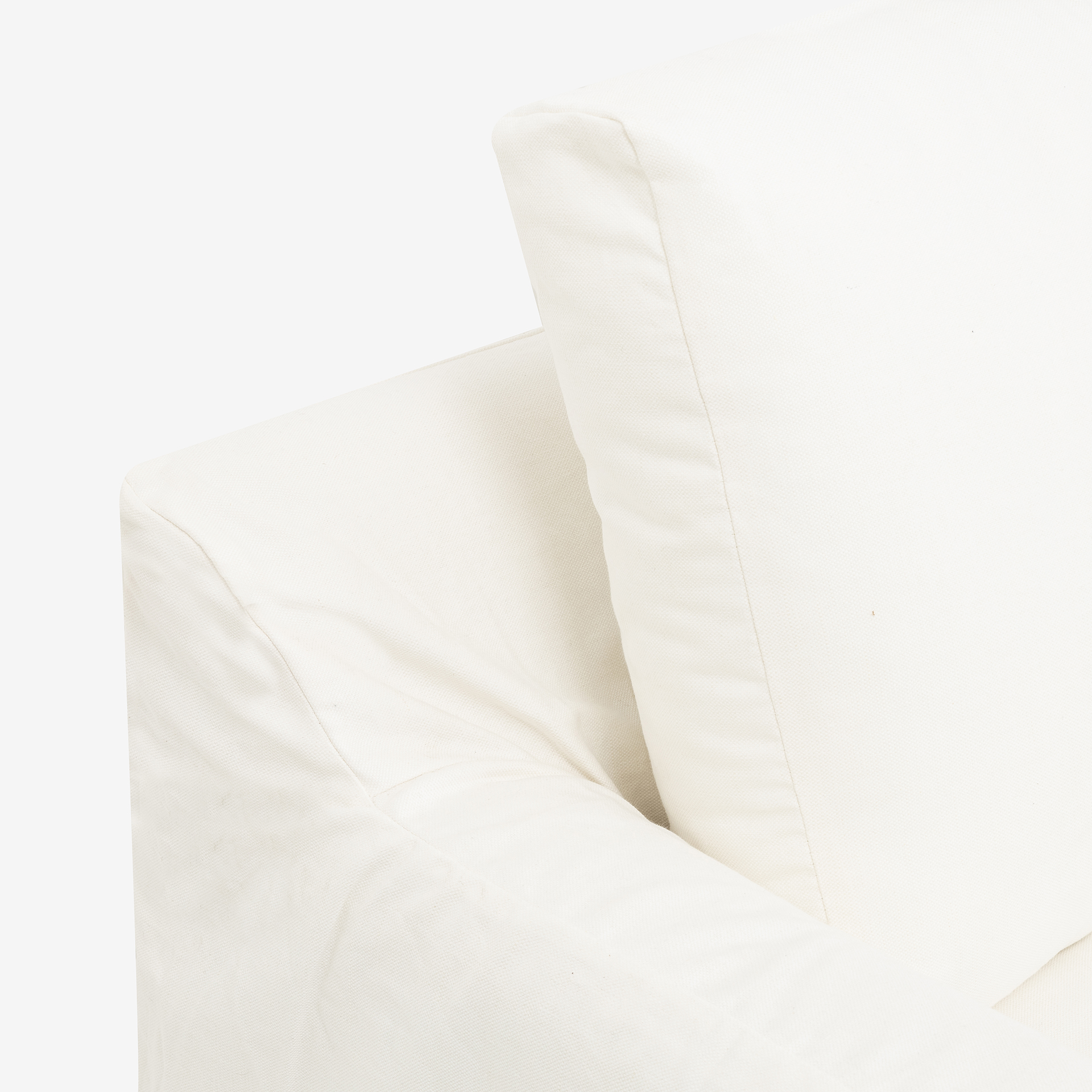 Sofá de 3 plazas de lino blanco Ibi 200x105x100cm Clau&Chloe