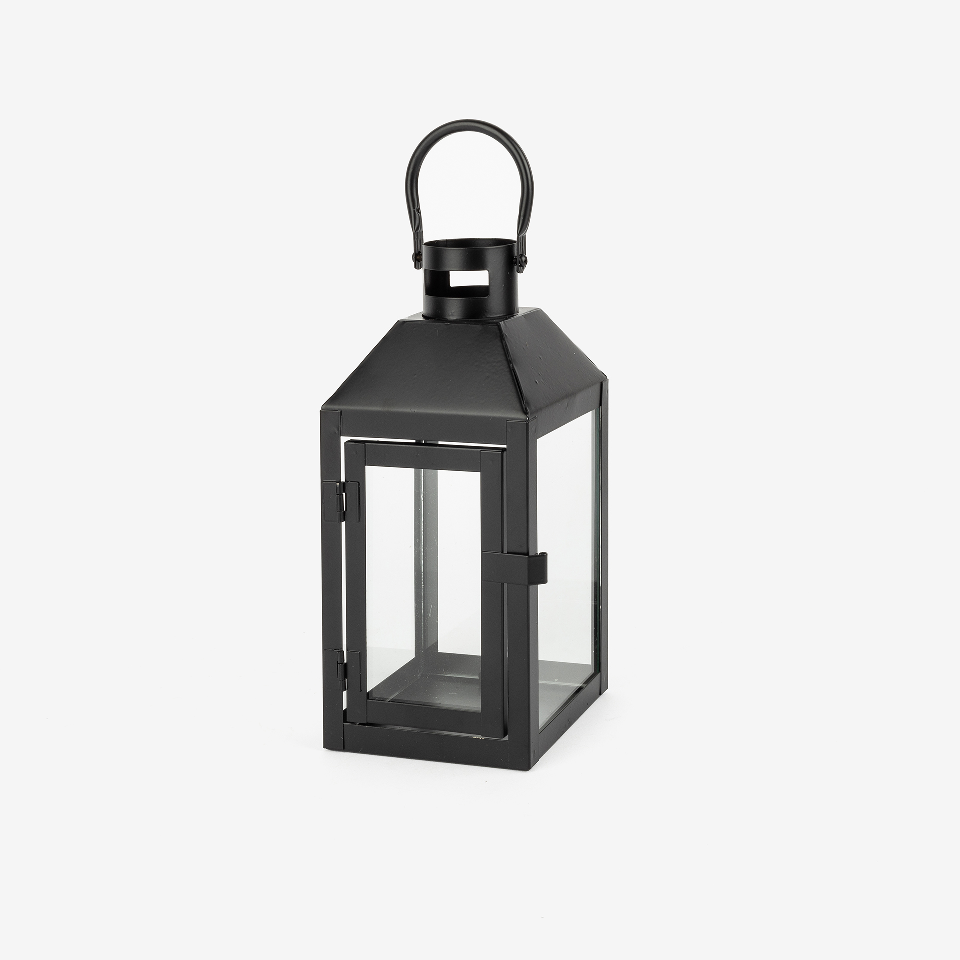 Farol de metal negro Fenjer Ø10x23cm