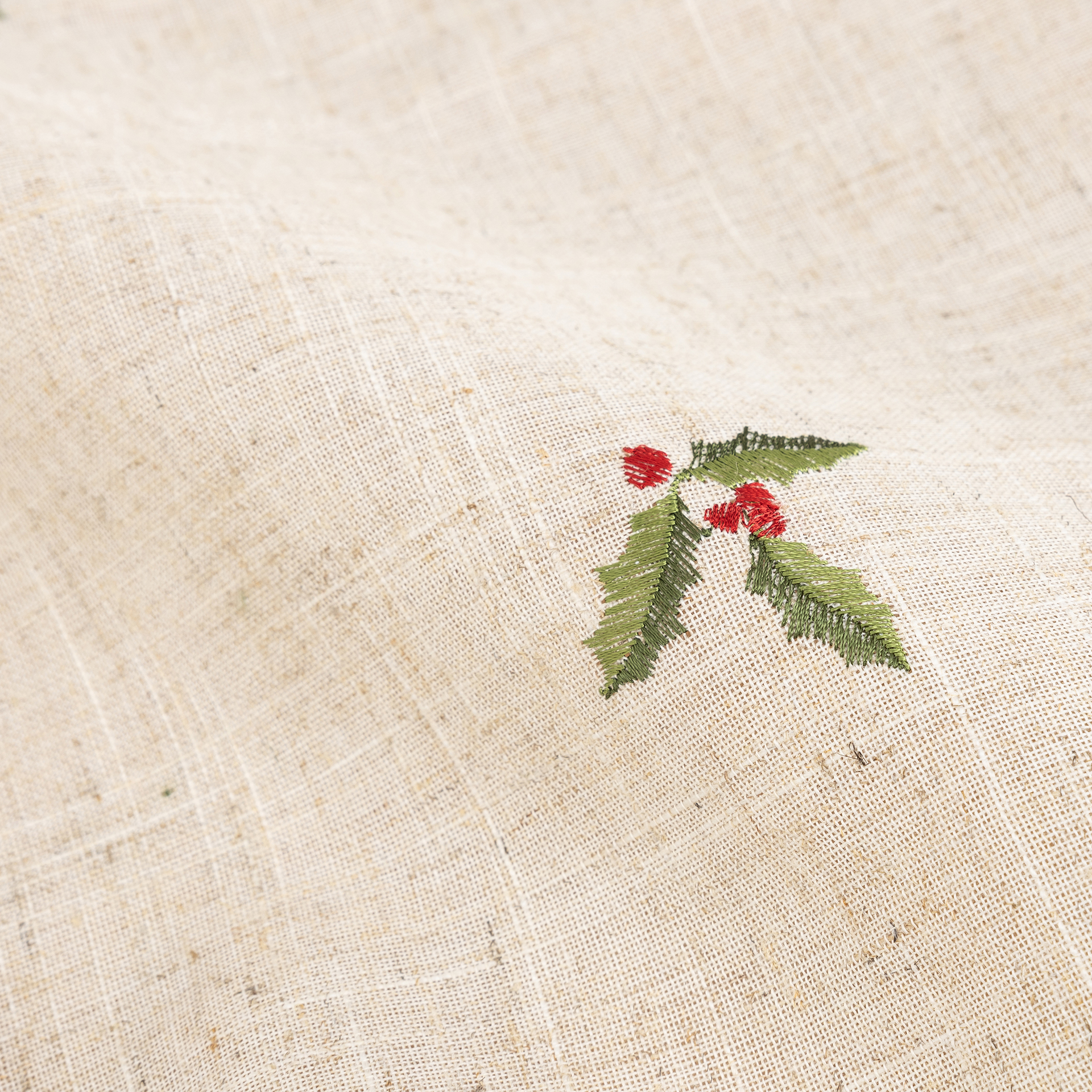 Servilleta de lino beige Acebo 45x45