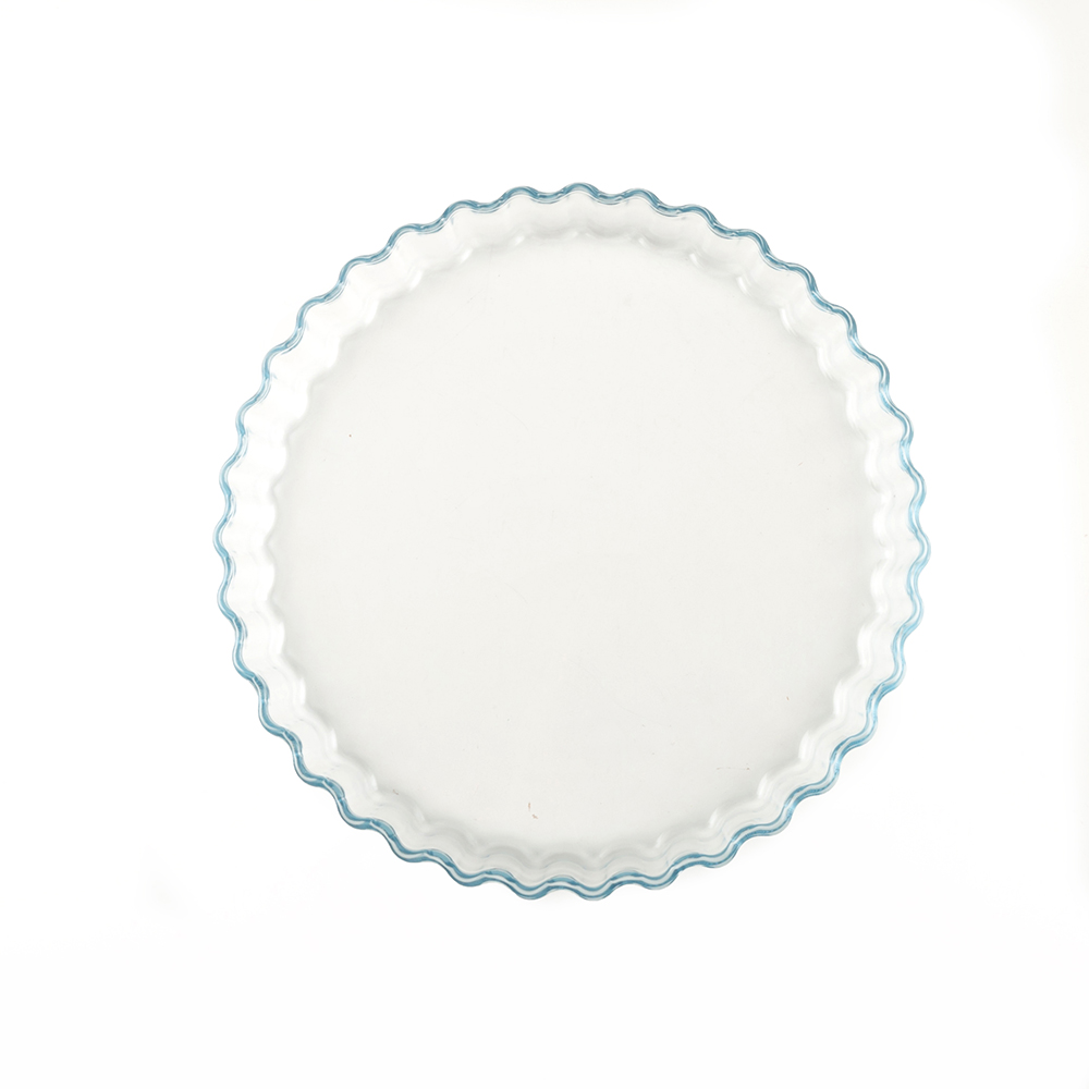 Molde redondo ondulado de vidrio Ocuisine Ø27cm