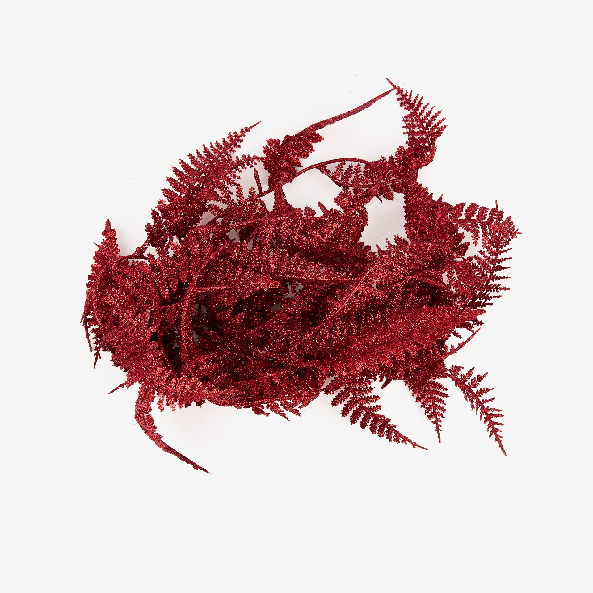 Guirnalda para &aacute;rbol de hojas rojas 180cm