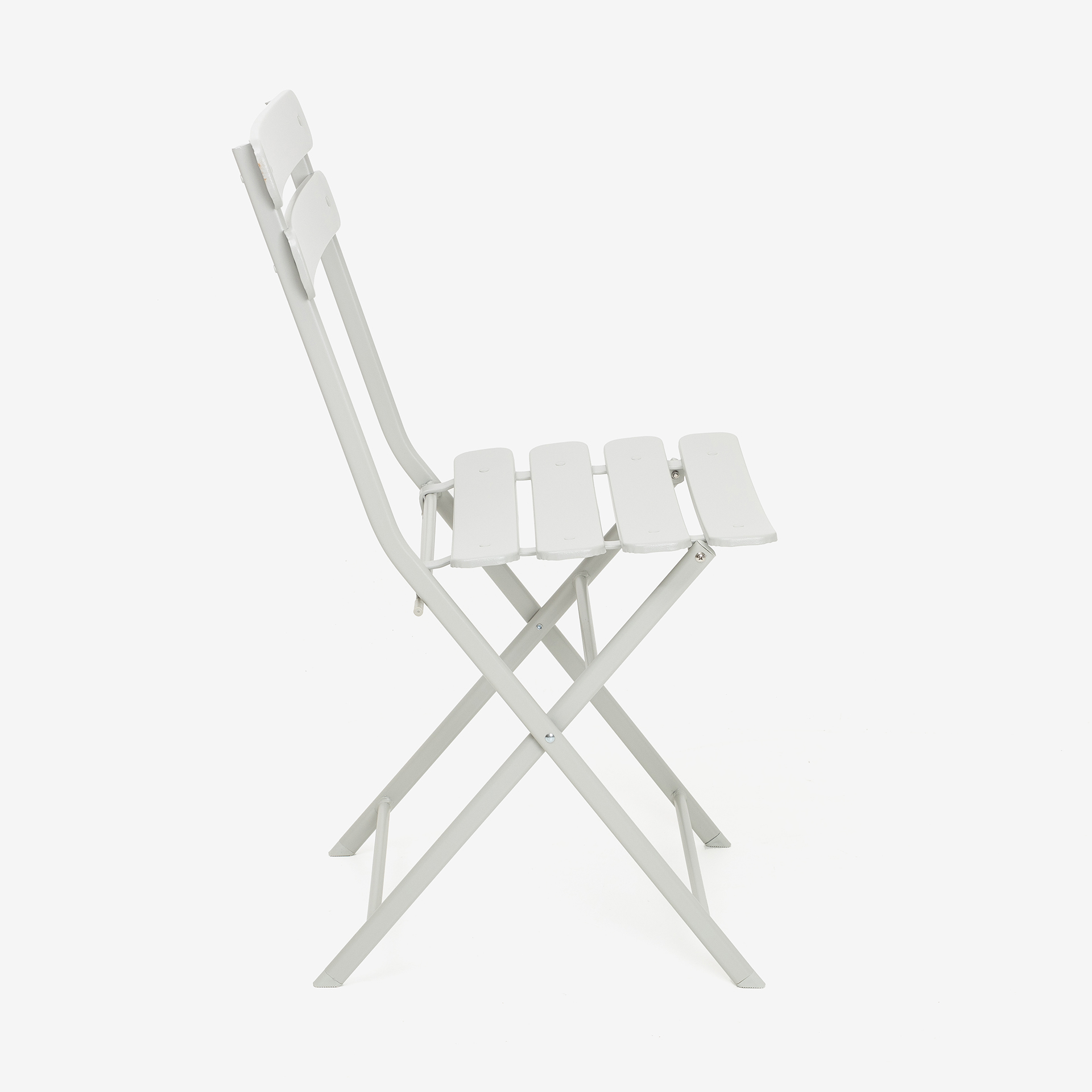 Silla de jardín plegable de metal gris Bistro 40x38x90cm