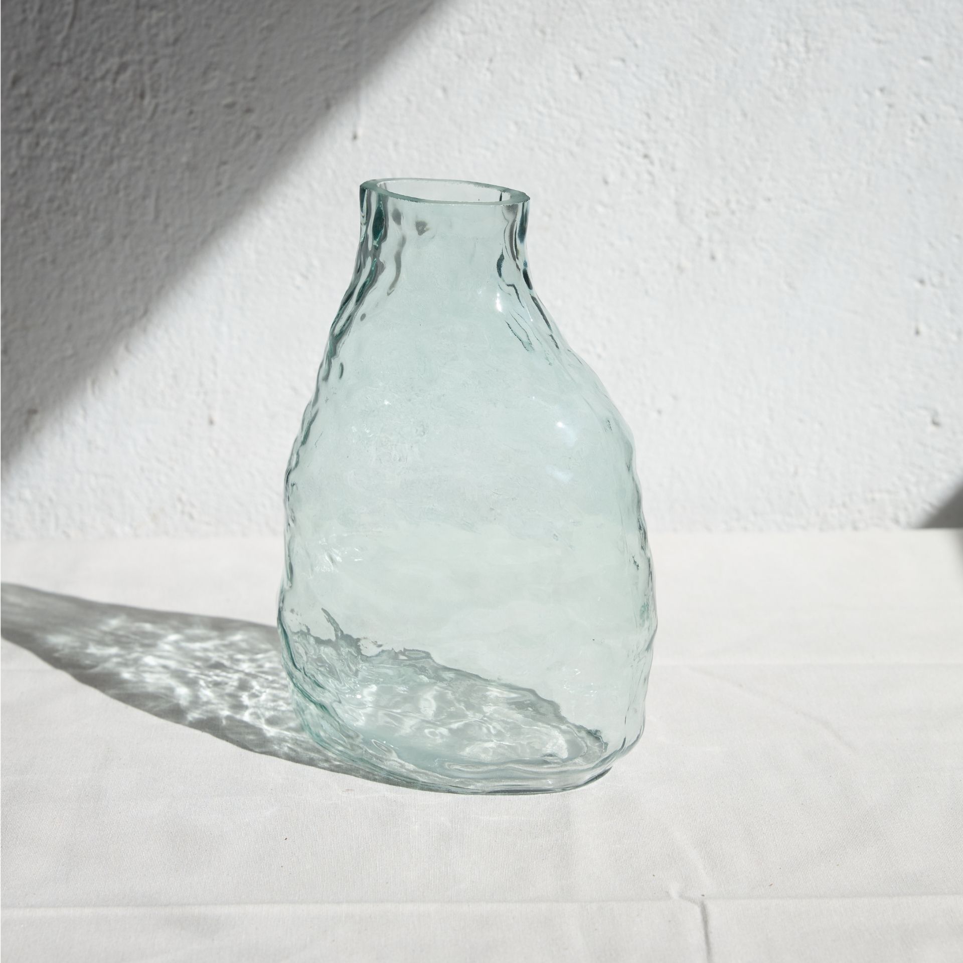 Jarr&oacute;n de cristal transparente Biras 21x15x23cm