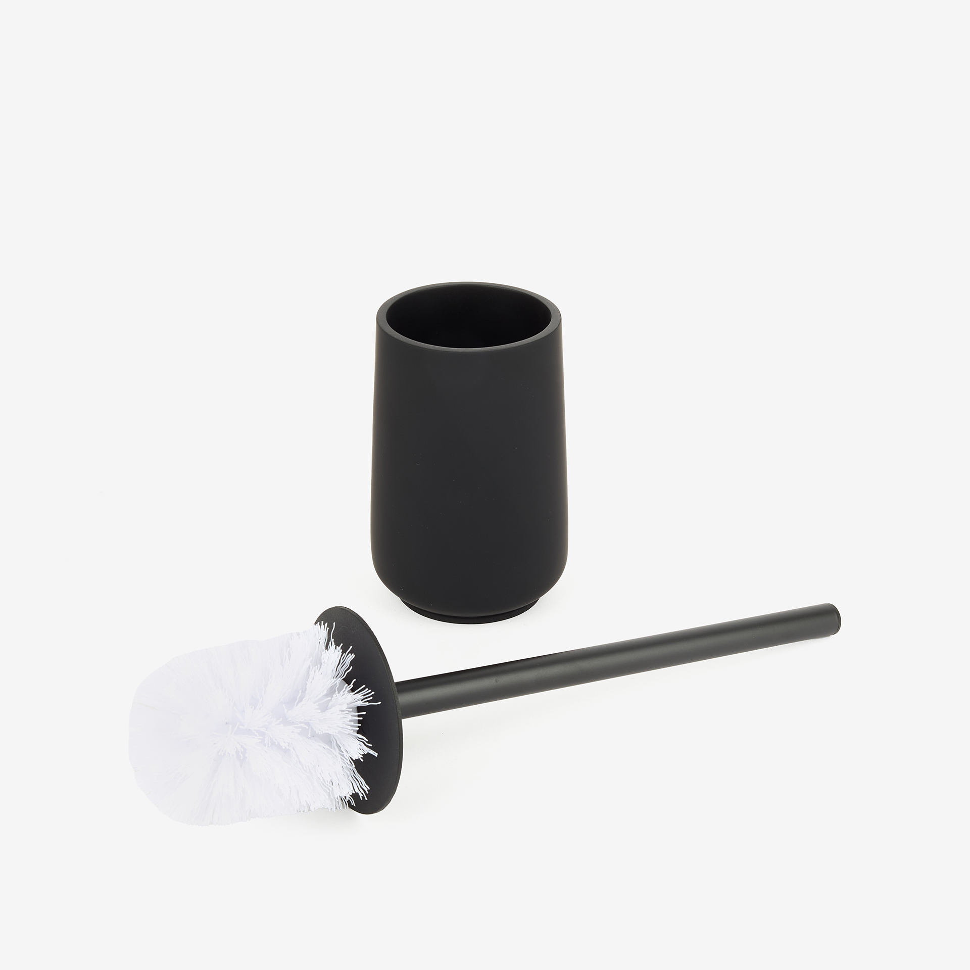 Escobillero negro de poliresina Carbon &Oslash;10x40cm