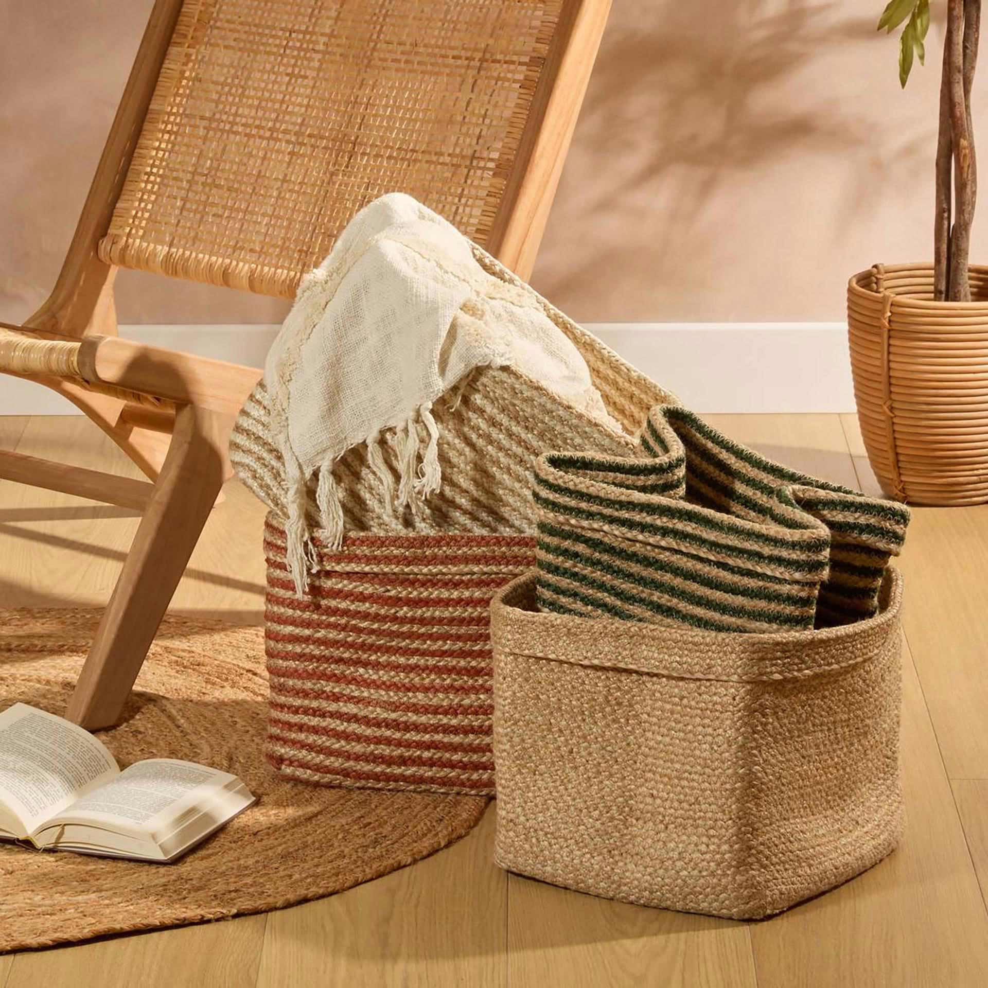 Alfombra de yute natural beige &Oslash;120cm