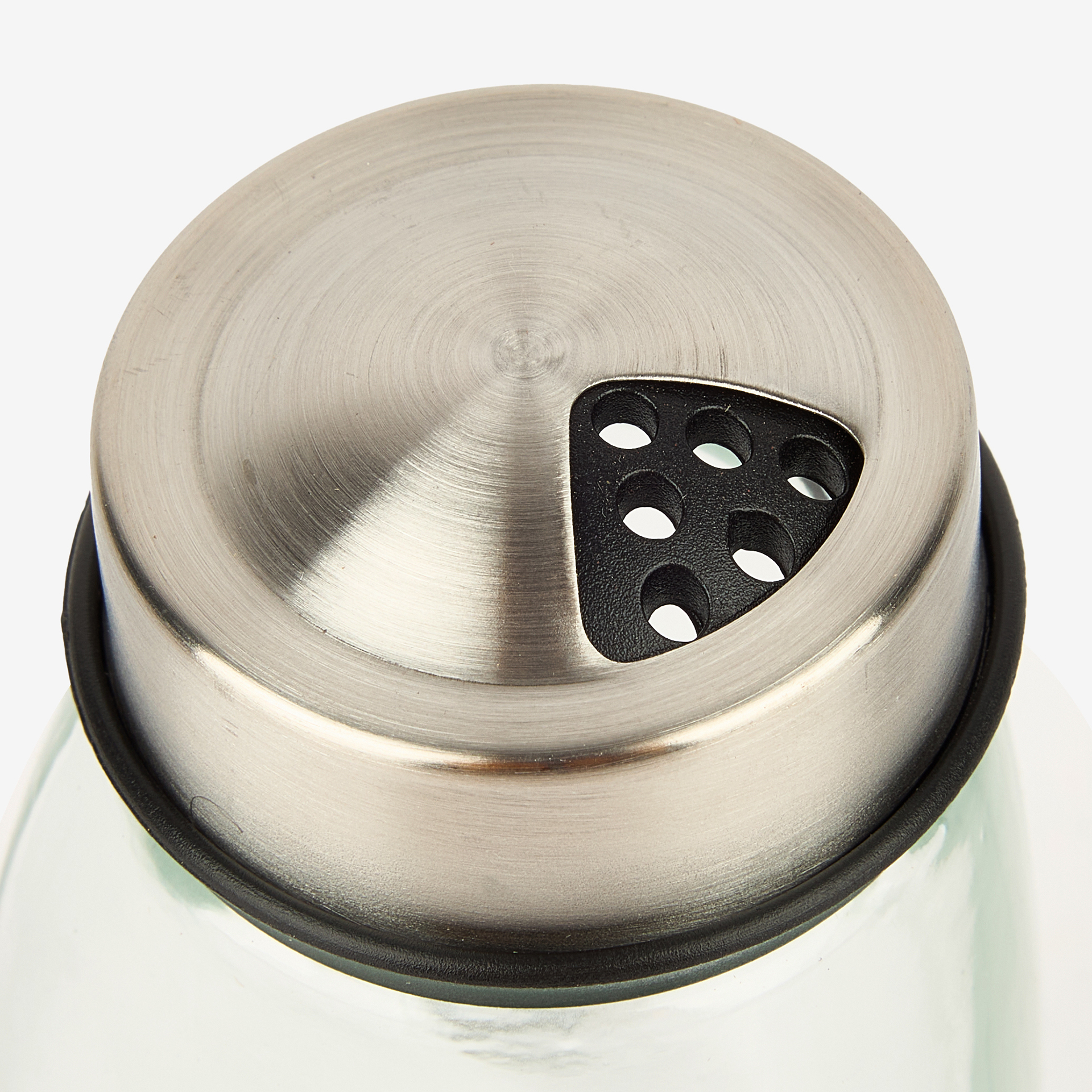 Set de 6 especieros de cristal con soporte giratorio