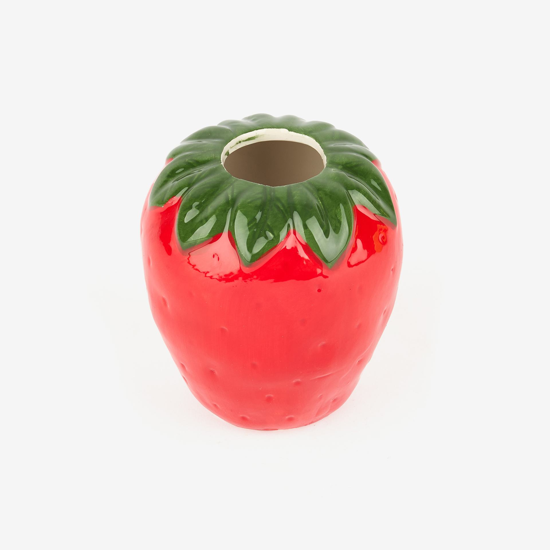 Jarrón de dolomita rojo Fresa Ø10x8cm