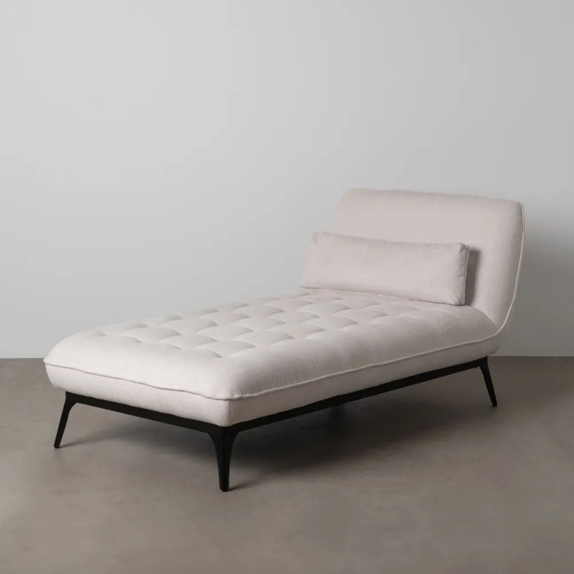Sof&aacute; modular chaise longue crema 168x90x82cm