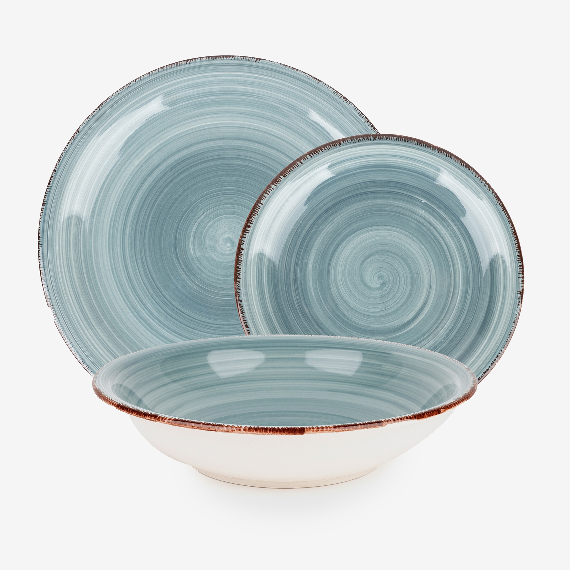 Vajilla de 18 piezas de gres Vita en varios colores