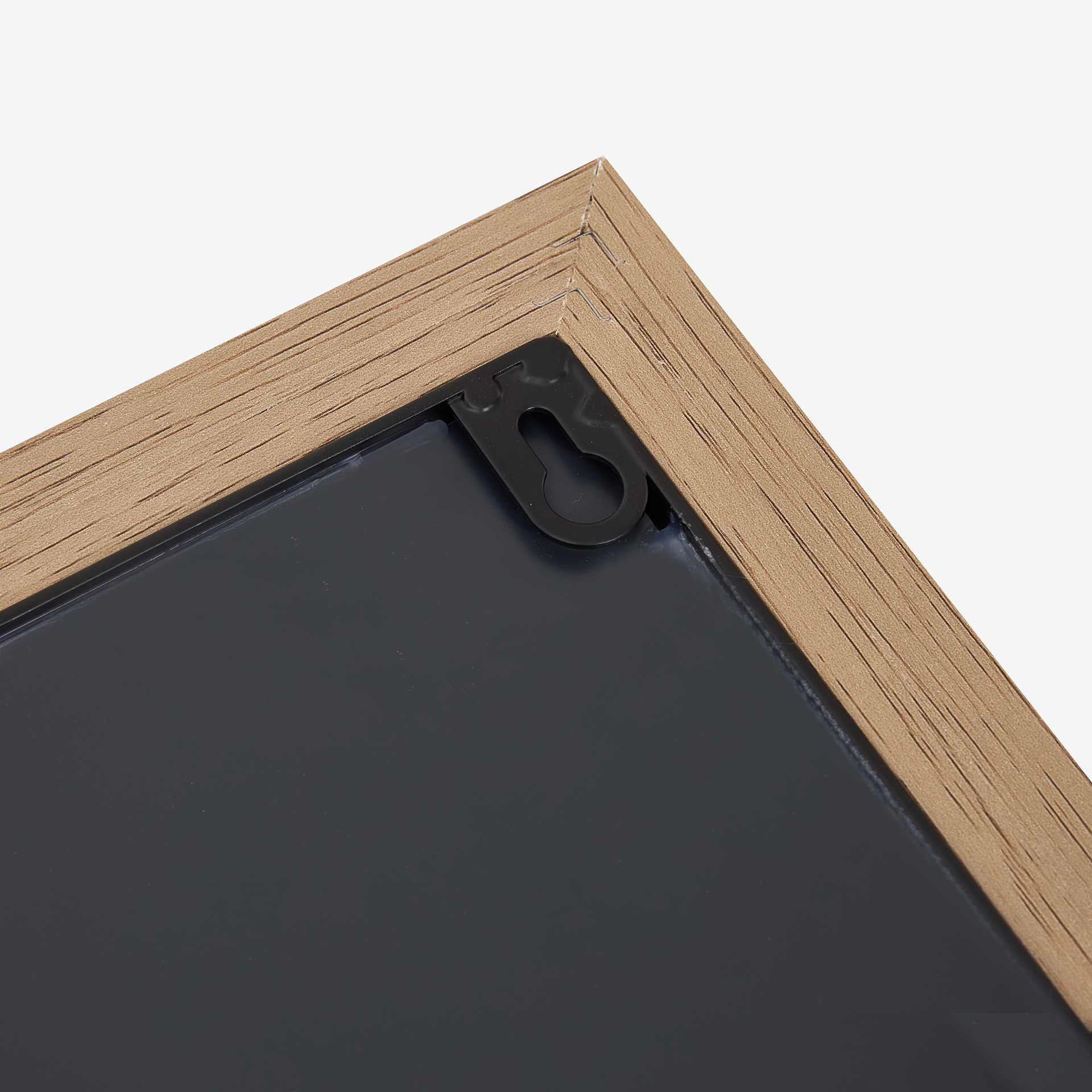 Espejo de pared ventana de metal y madera MDF acabado pulido 90x90x2cm