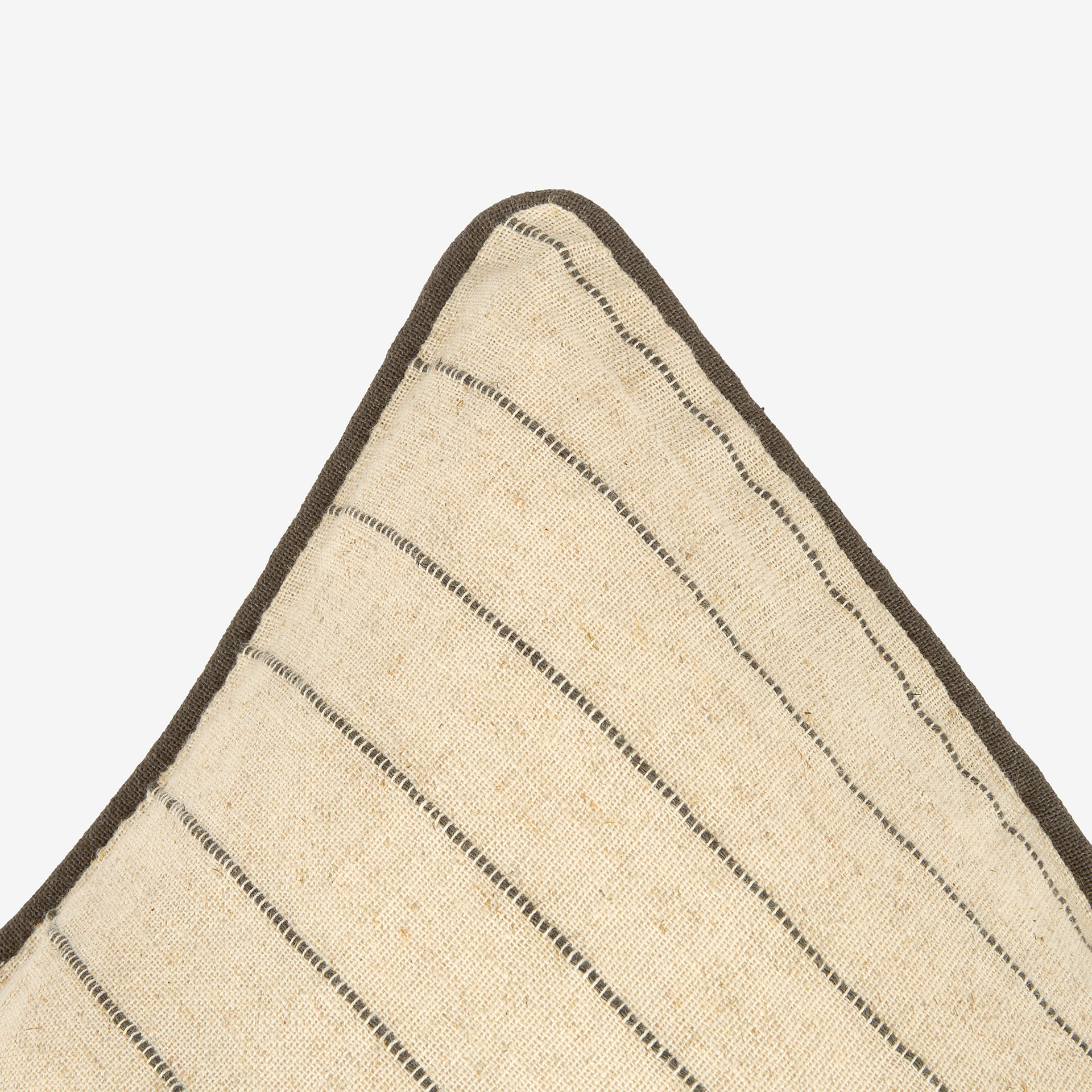 Funda de coj&iacute;n de lino rayas Gila 45x45cm