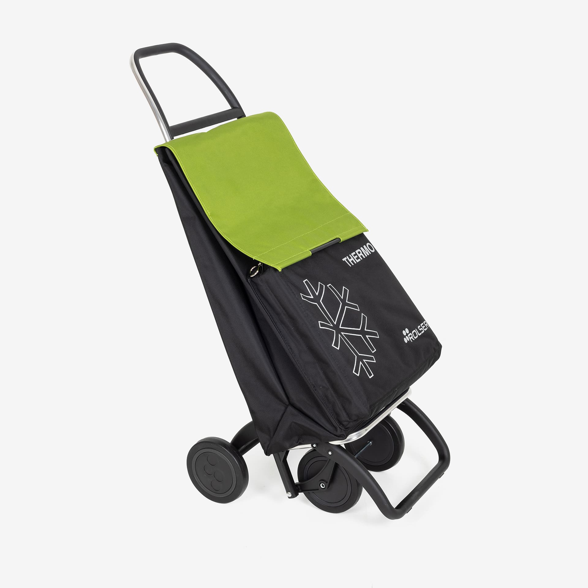 Carro para la compra negro/lima 4r Termo Fresh