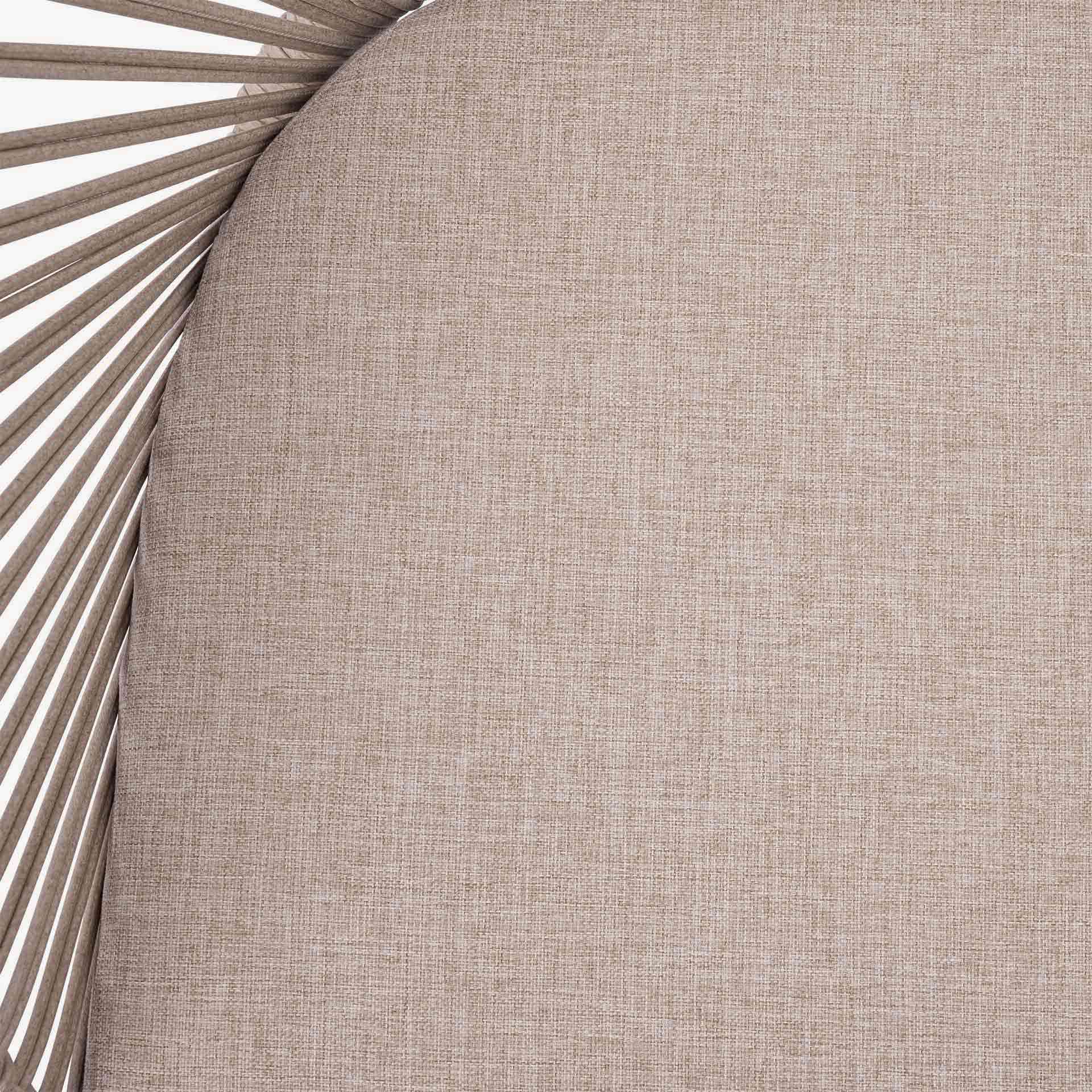 Sill&oacute;n de jard&iacute;n de aluminio crema Oryxa 57x62x77cm